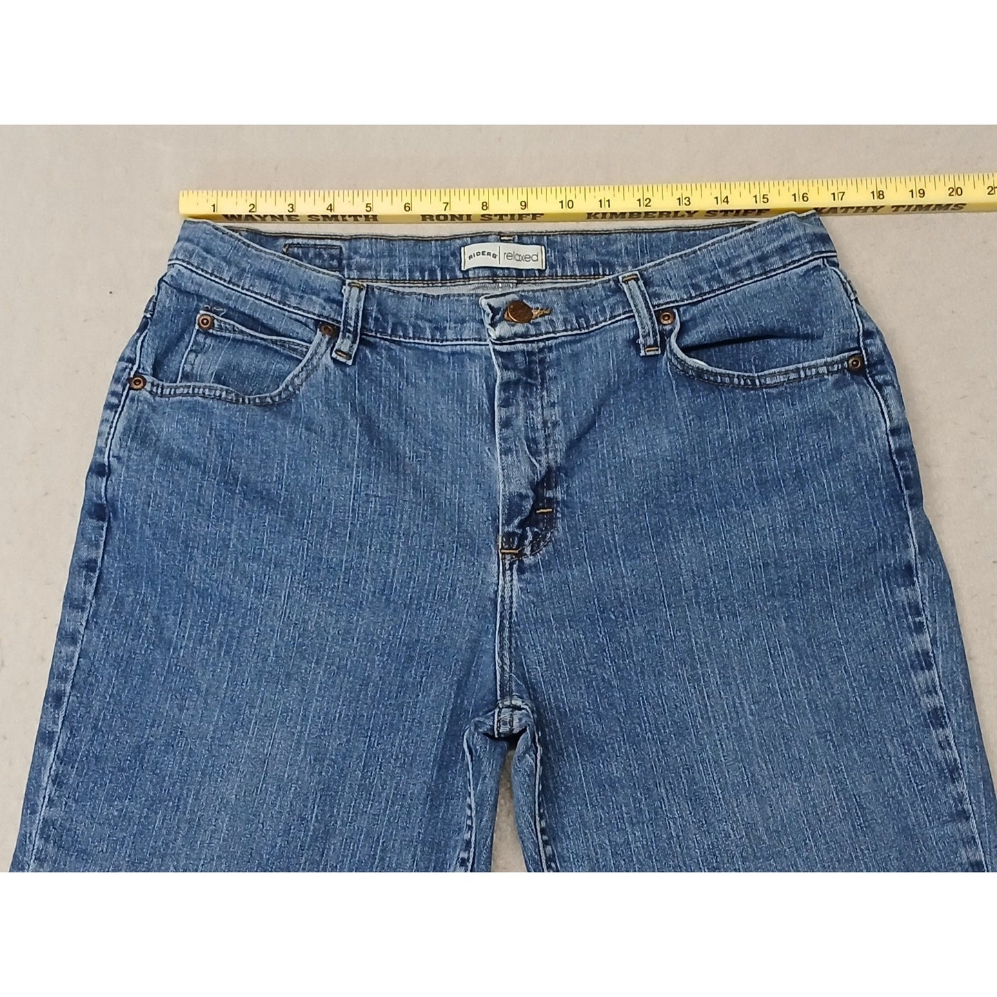 Ryders (14P) women's Relaxed Straight Leg Blue Denim Jeans