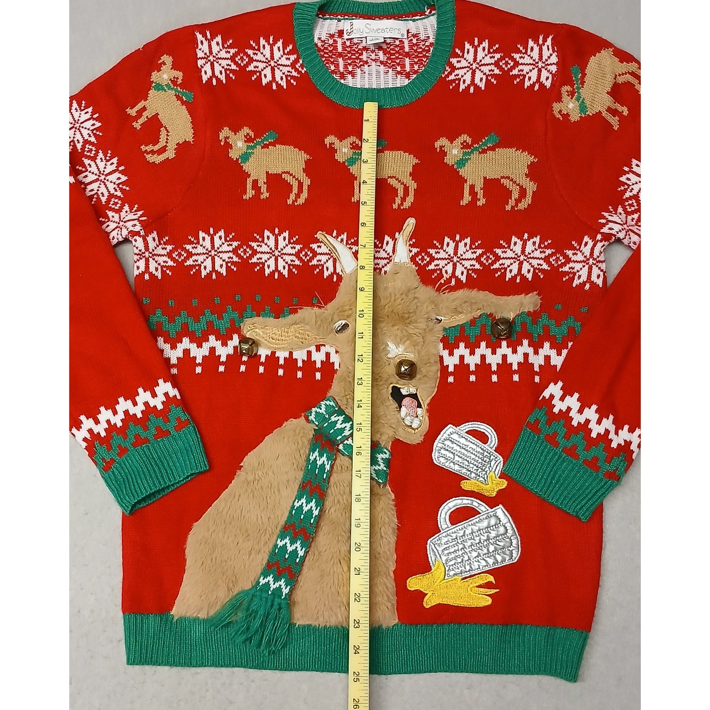 Jolly Sweaters (Large) Adults Funny Xmas Pullover Sweatshirt