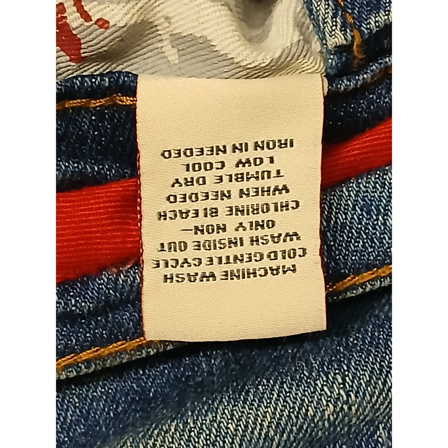 Smugglers Moon (42x33) Y2K Distressed Straight Blue Denim Jeans