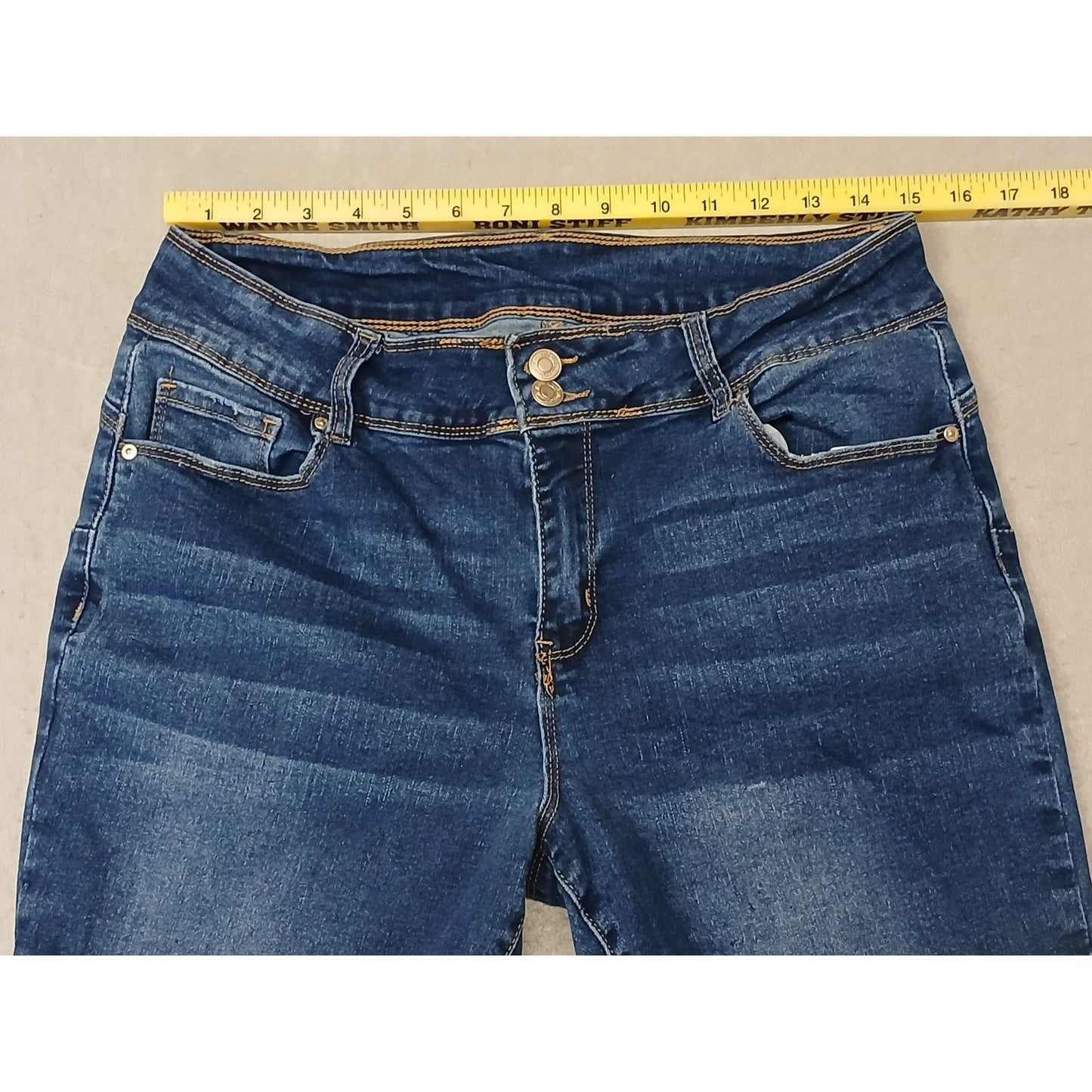 Honey & Bristle (16W) Womens Skinny Stretch Blue Denim Jeans