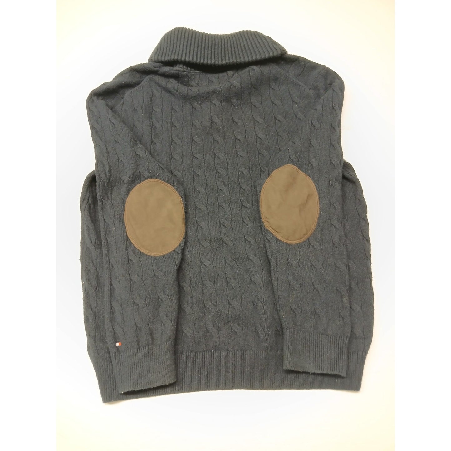 Tommy Hilfiger (XL) Lux Cotton Blue Zip Pull Over Sweatshirt
