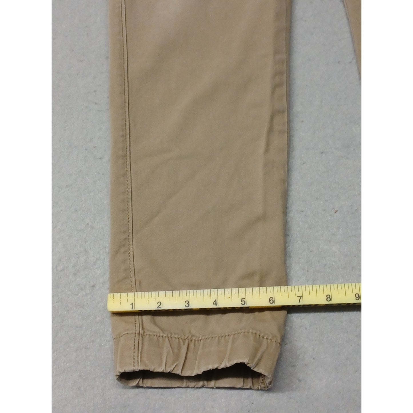 Urban Pipeline (Large) Beige Chino Khaki Stretch Ankle Pants