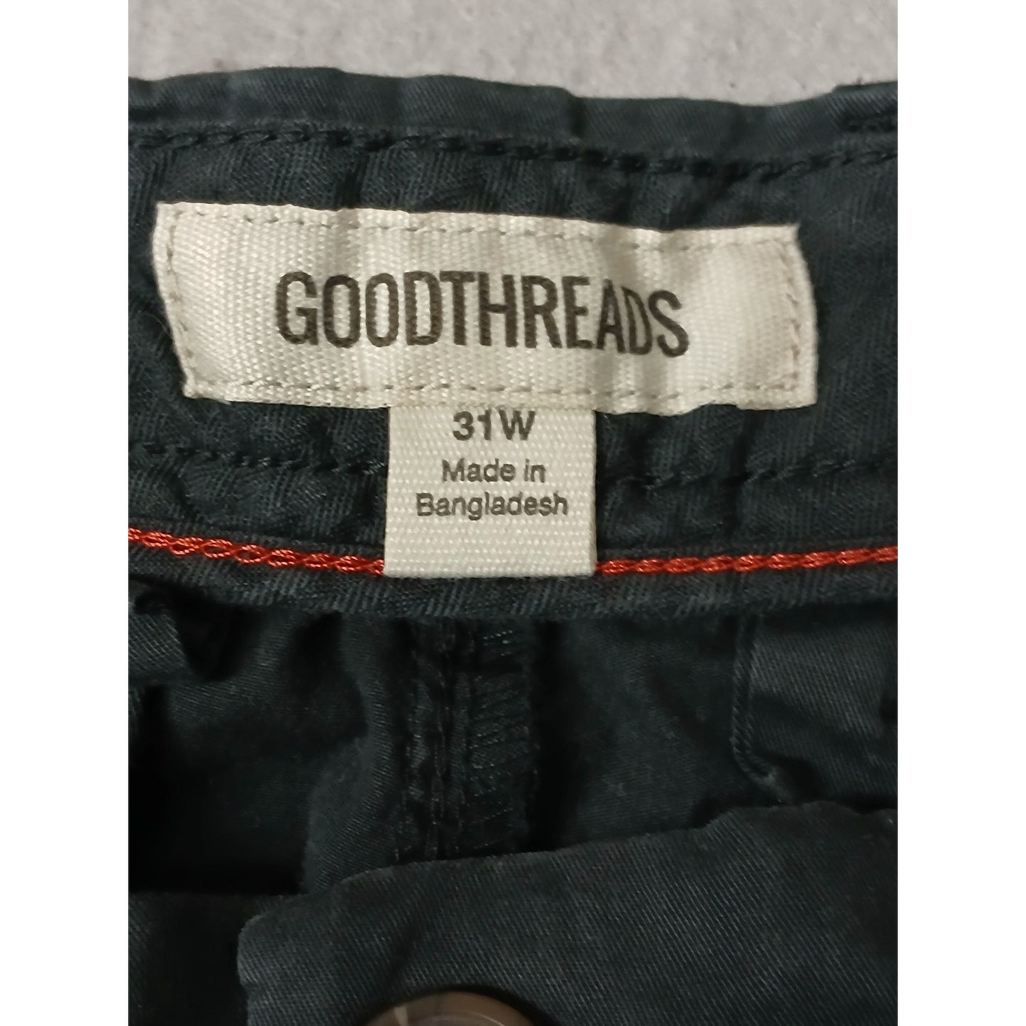 Goodthreads (31W) Black Khaki Casual Short Chino Shorts