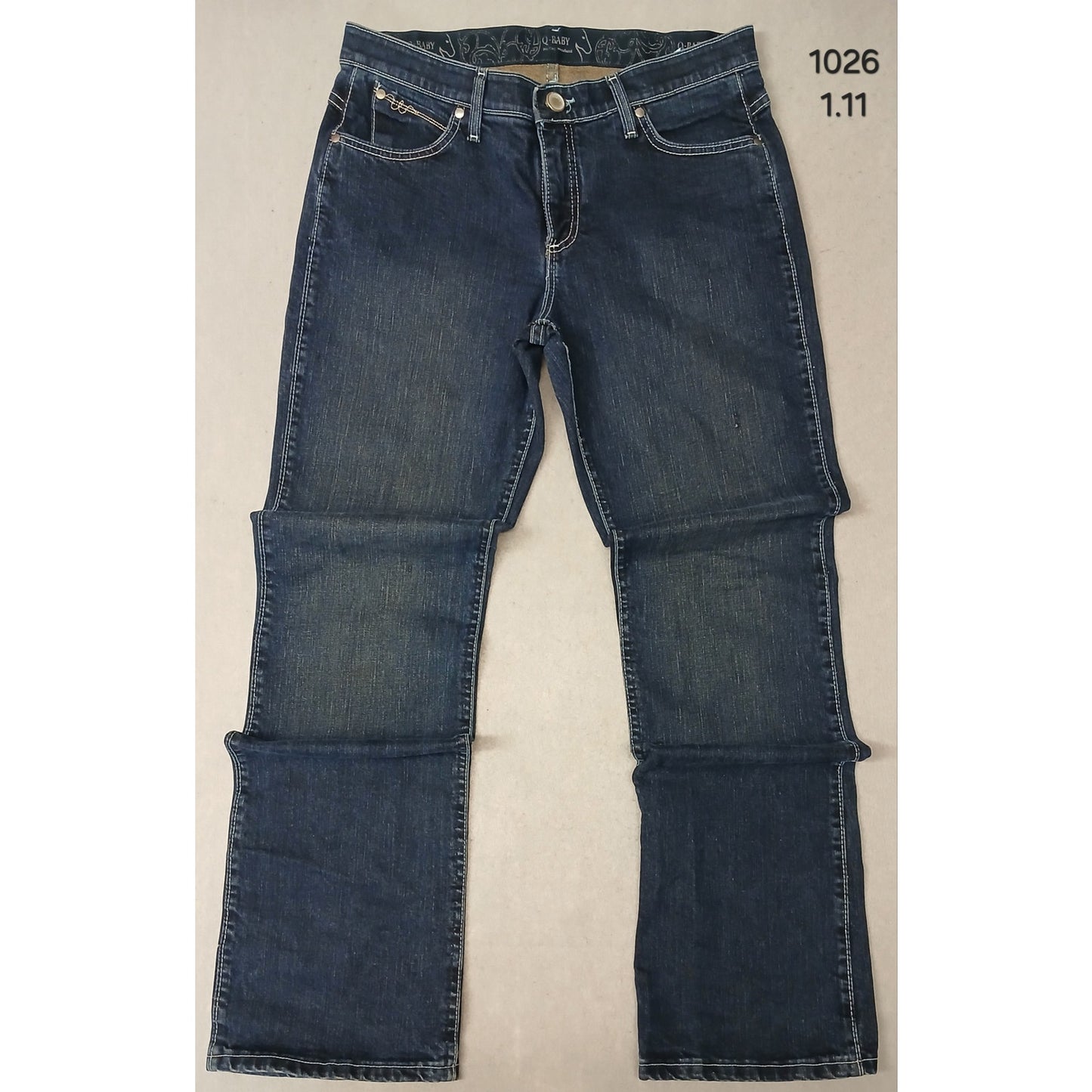 Wrangler Q-Baby (9/10x34) Mid Rise Boot Cut Riding Jeans
