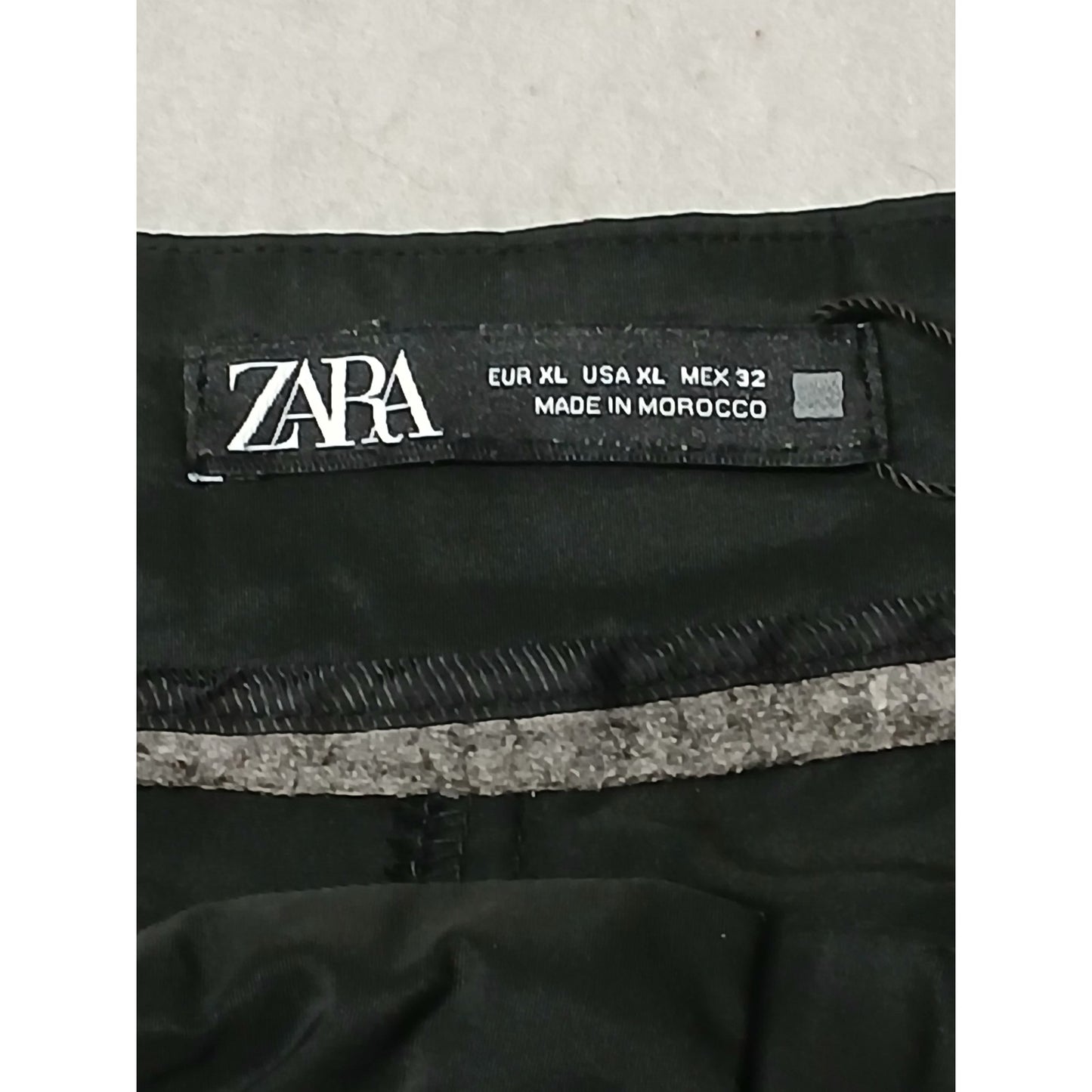 Zara (XL) Black High Waisted Parachute Synthetic Trousers