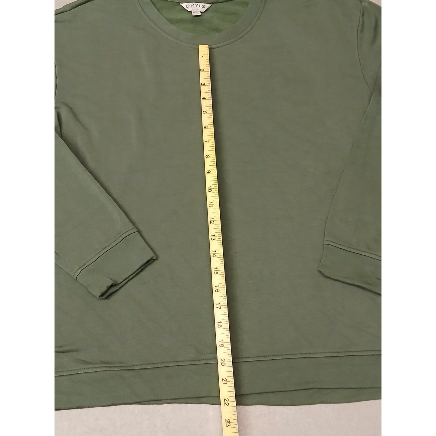 Orvis (XL) Men's Olive Green Crewneck Pullover Sweatshirt