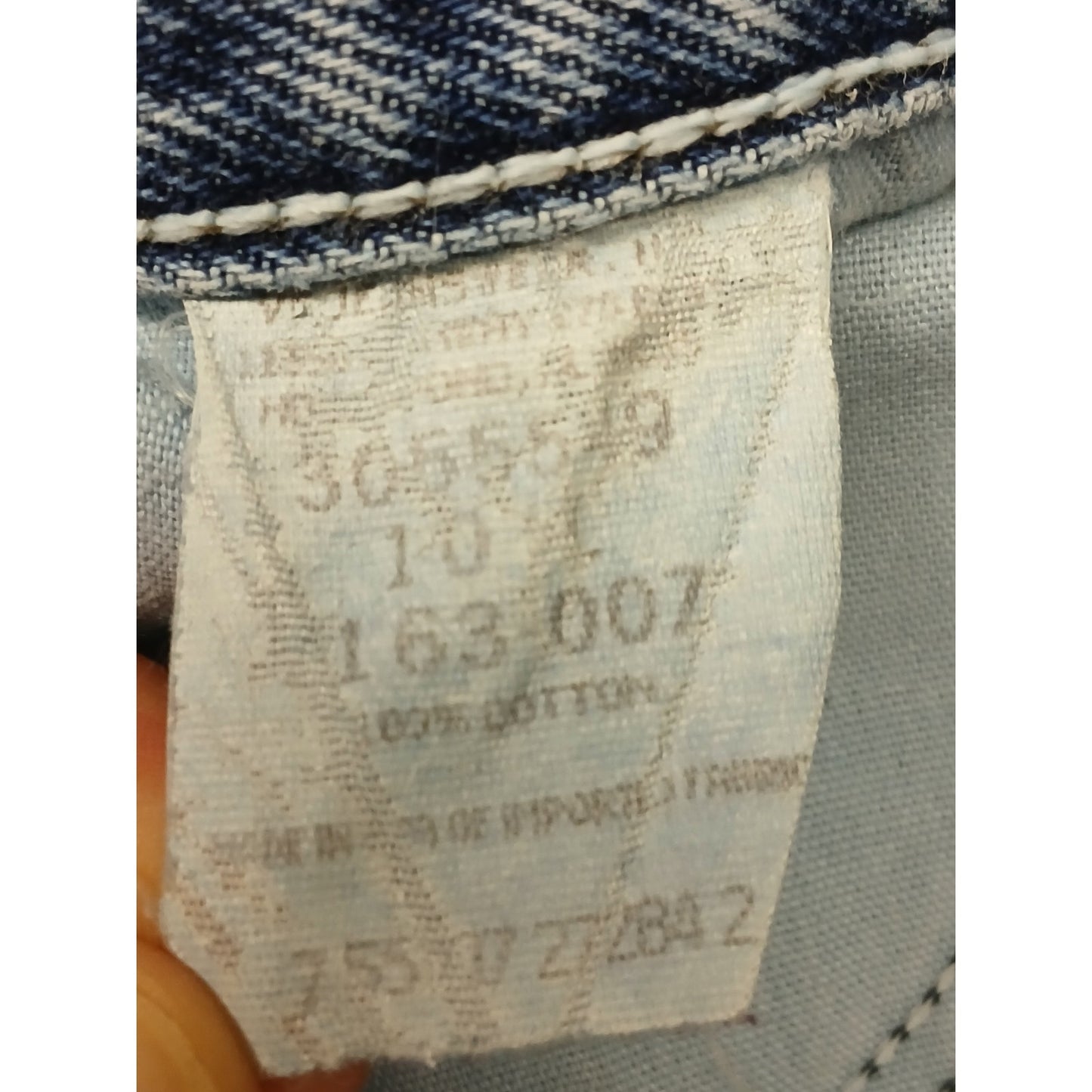 Lee (10L) Vintage High Rise Tapered Leg Blue Denim Jeans