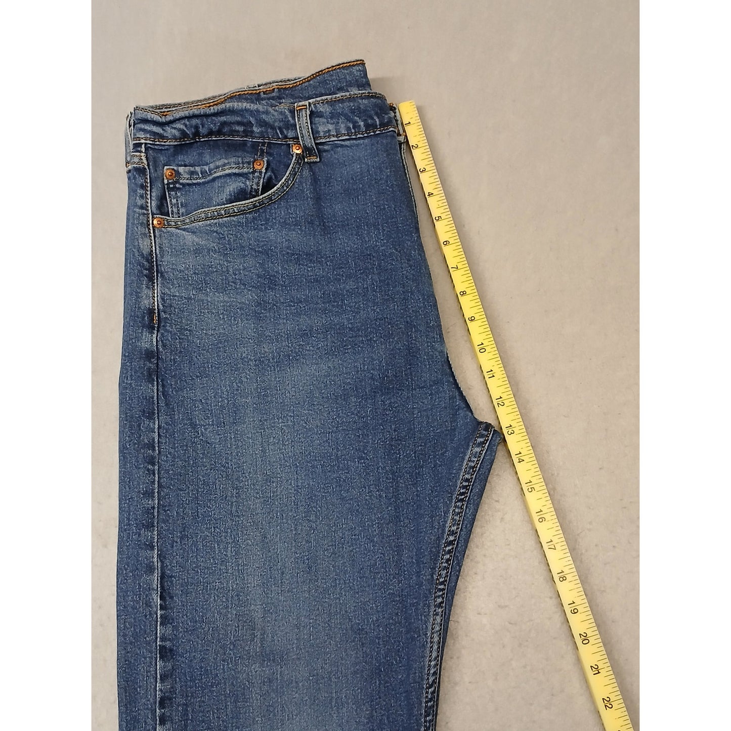 Levi's 505 (40x30) Men's Straight Leg Blue Denim Jeans