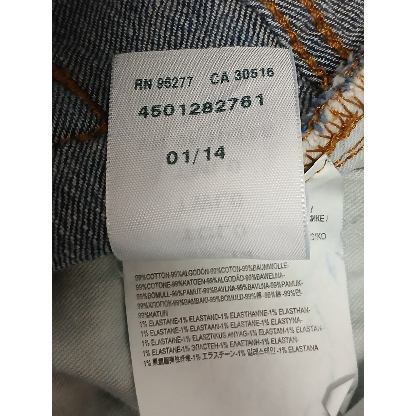 Vans (36x30) Men's Straight Leg Blue Denim Jeans