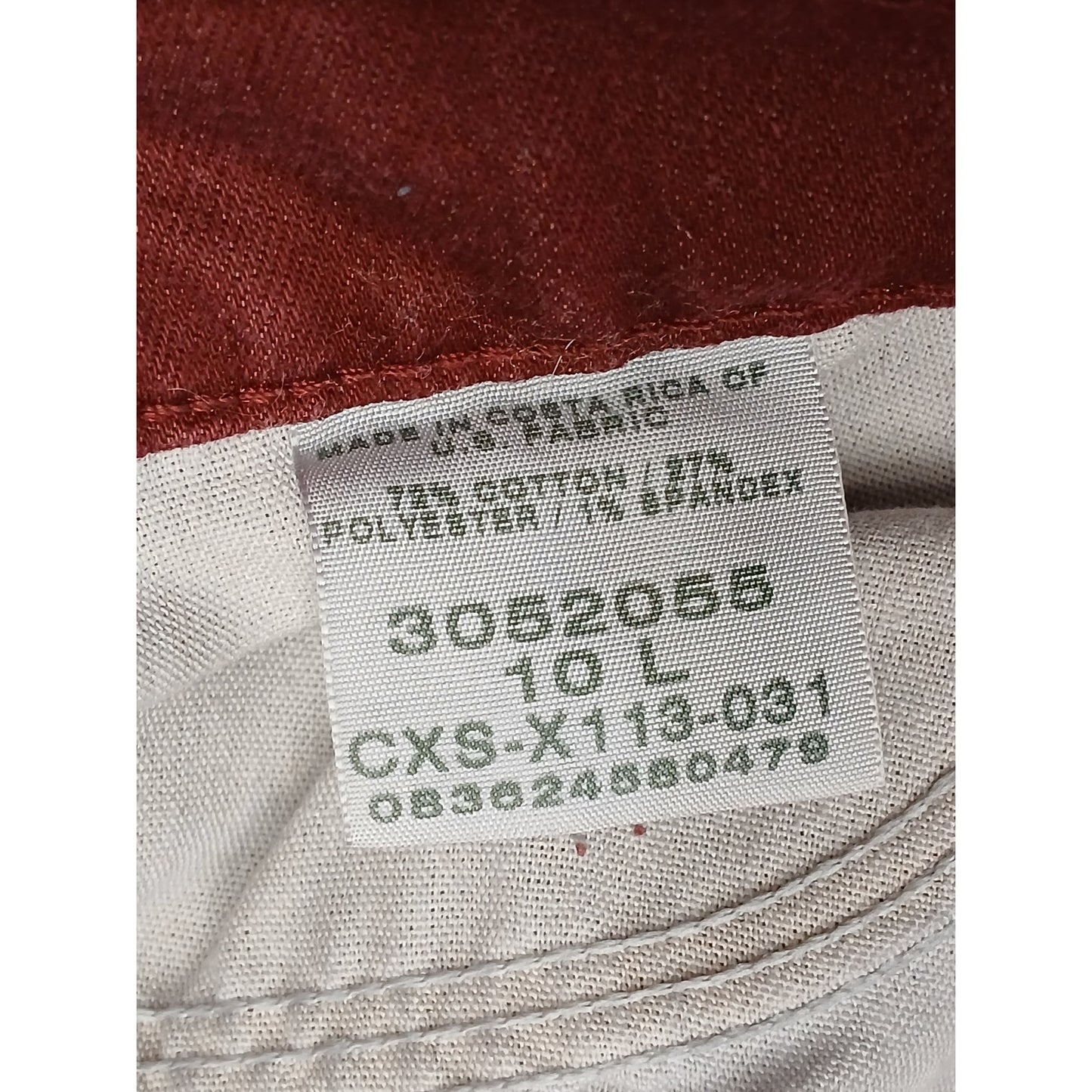 Lee (10L) Vintage Burgundy High Rise Tapered Leg Denim Jeans