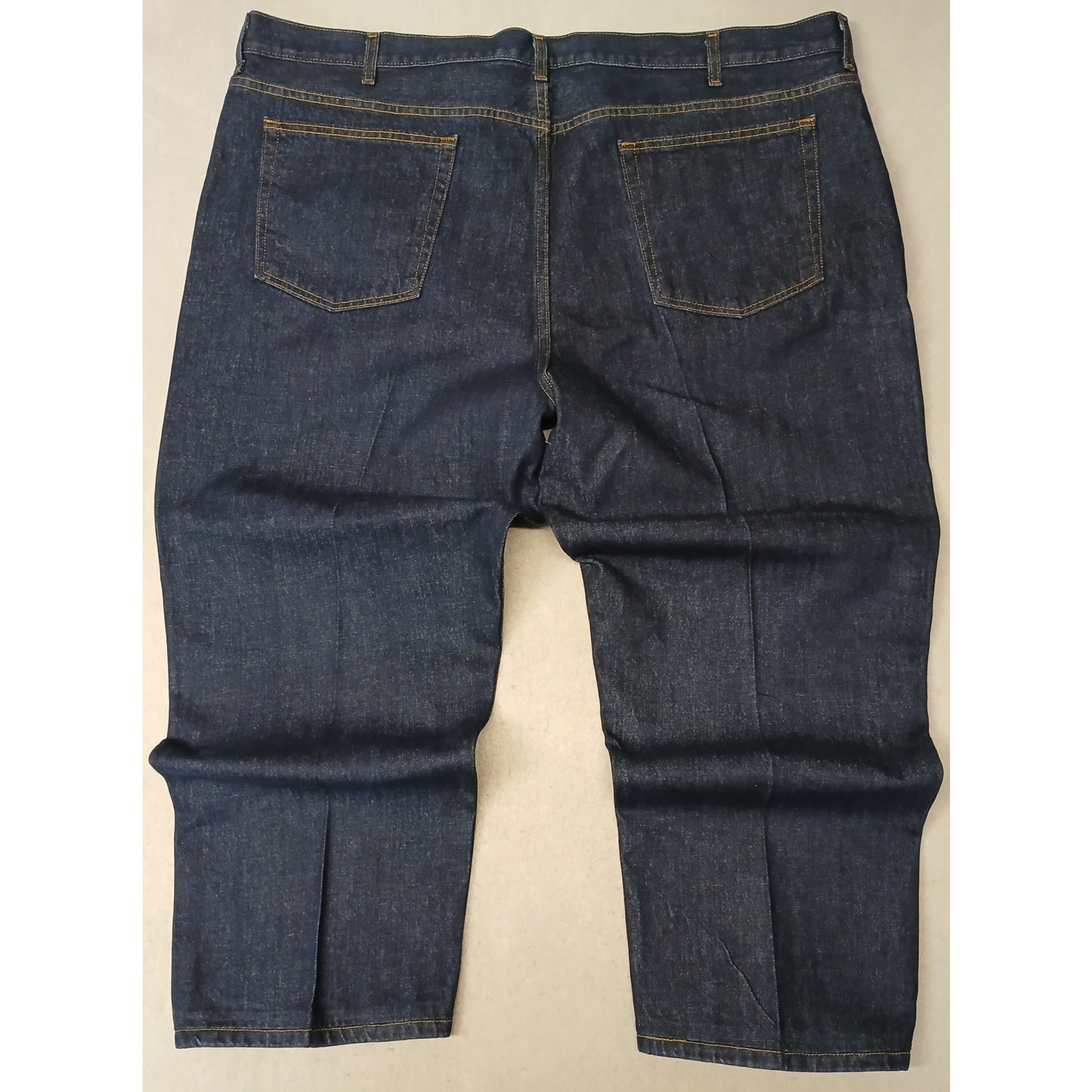 George (50x30) Men's Straight Leg Relaxed Blue Denim Jeans