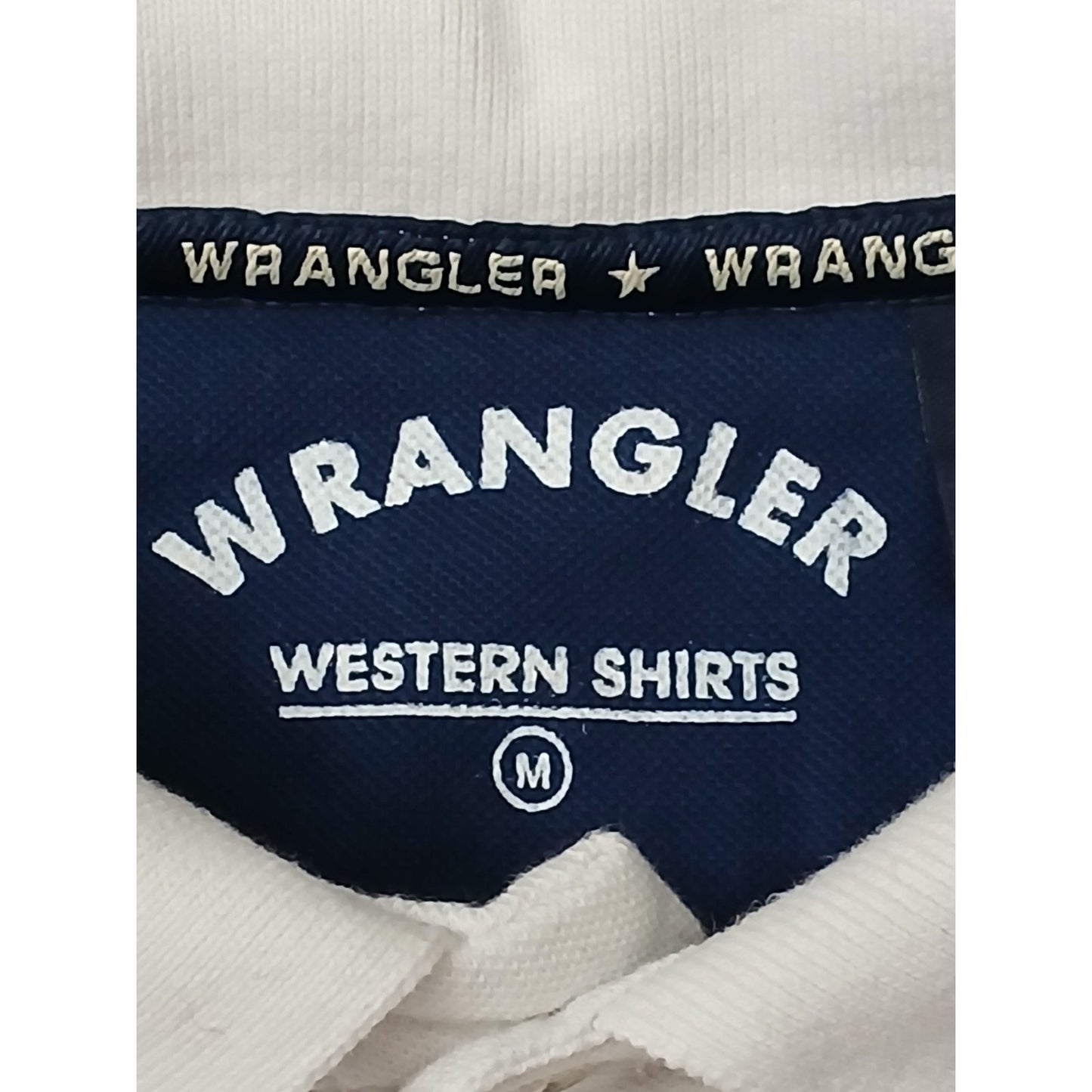 Wrangler (Medium) 4th Of July White Collar Cotton Polo Shirt
