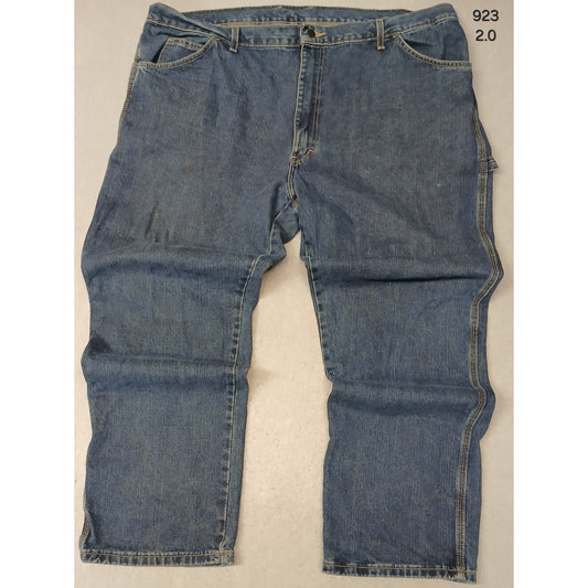 Dickie's (44x32) Men's Relaxed Carpenter Blue Denim Jeans