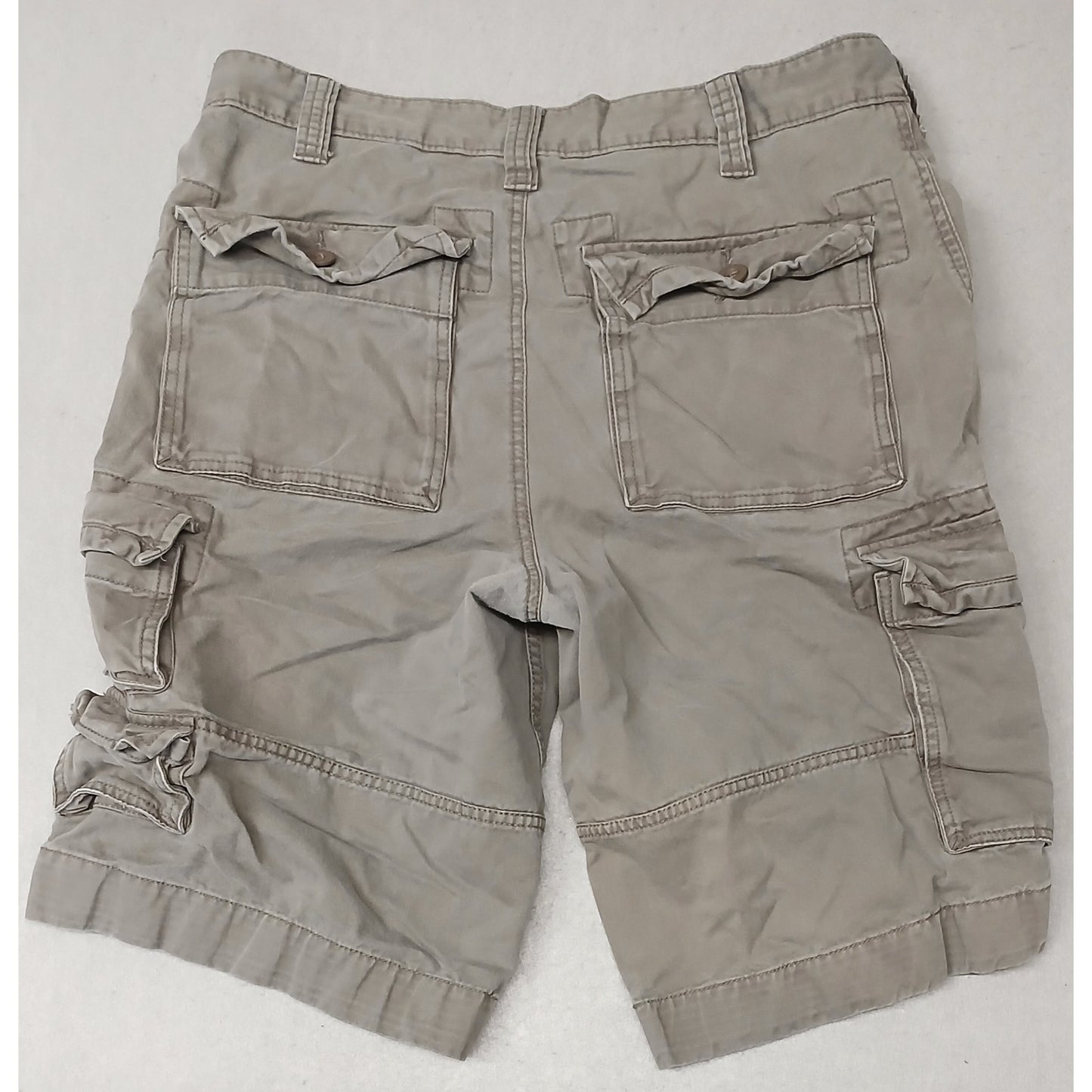 Roundtree & York (34) Gray Cargo Style Khaki Utility Shorts