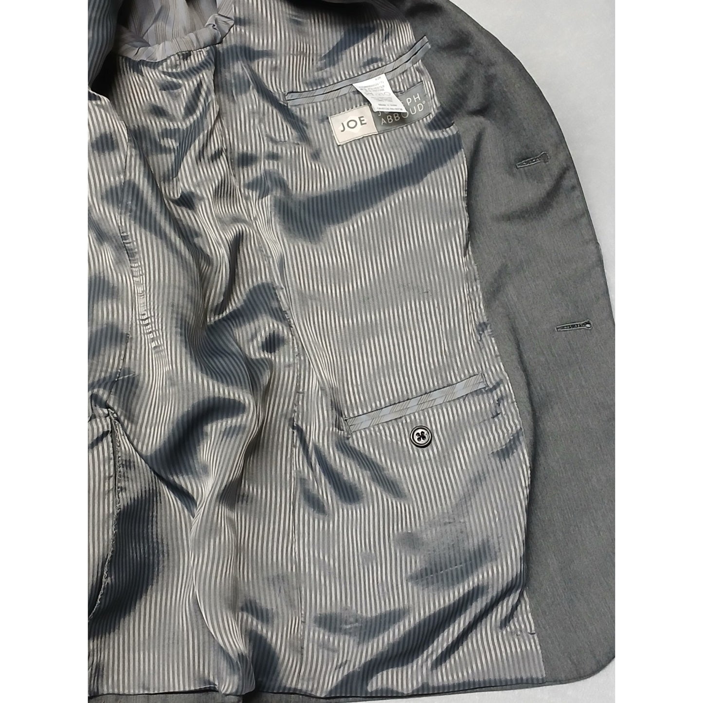 Joseph Aboud Gray (42R) Men's Gray Relaxed Fit Blazer