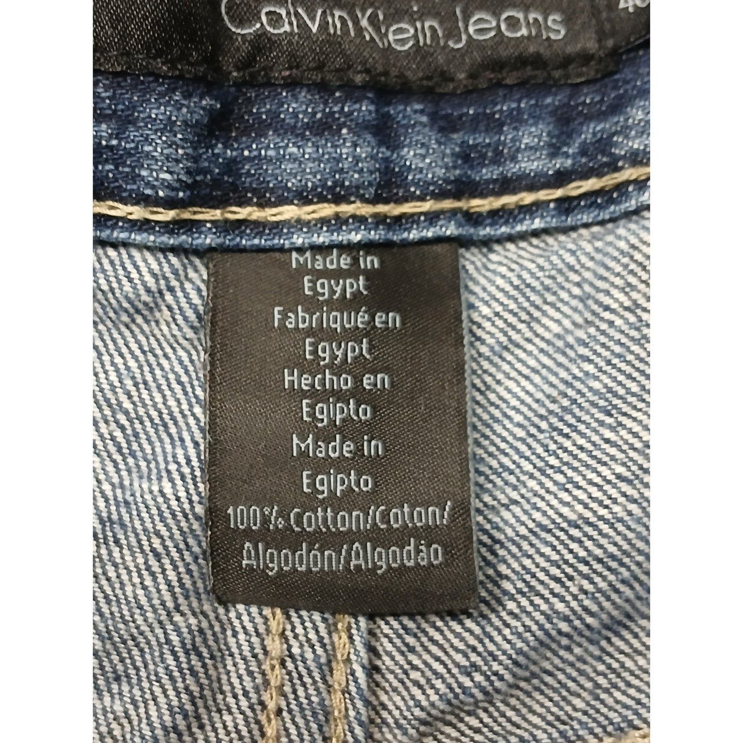 Calvin Kline (46x30) Men's Loose Fit Blue Denim Jeans