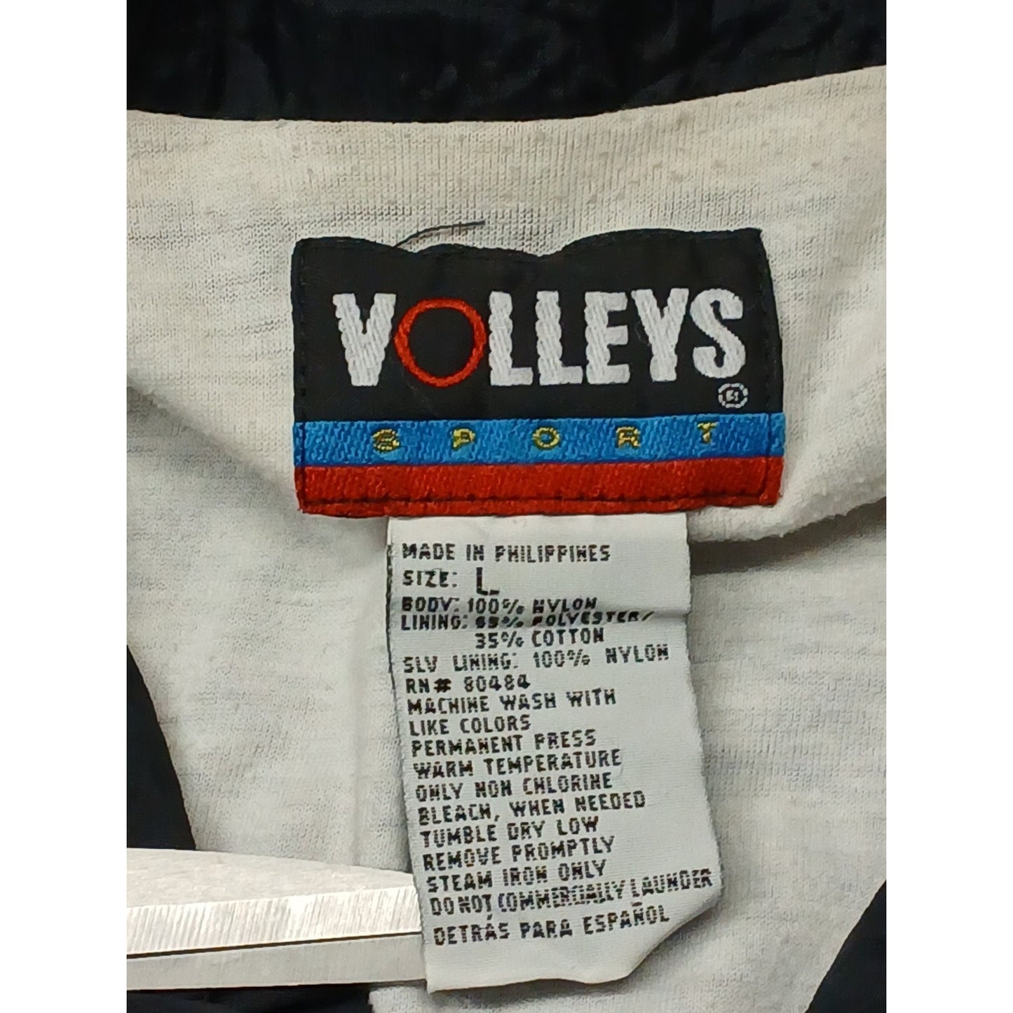 Volley's (Large) Vintage 90's Lightweight Full Zip Winbreaker Jacket