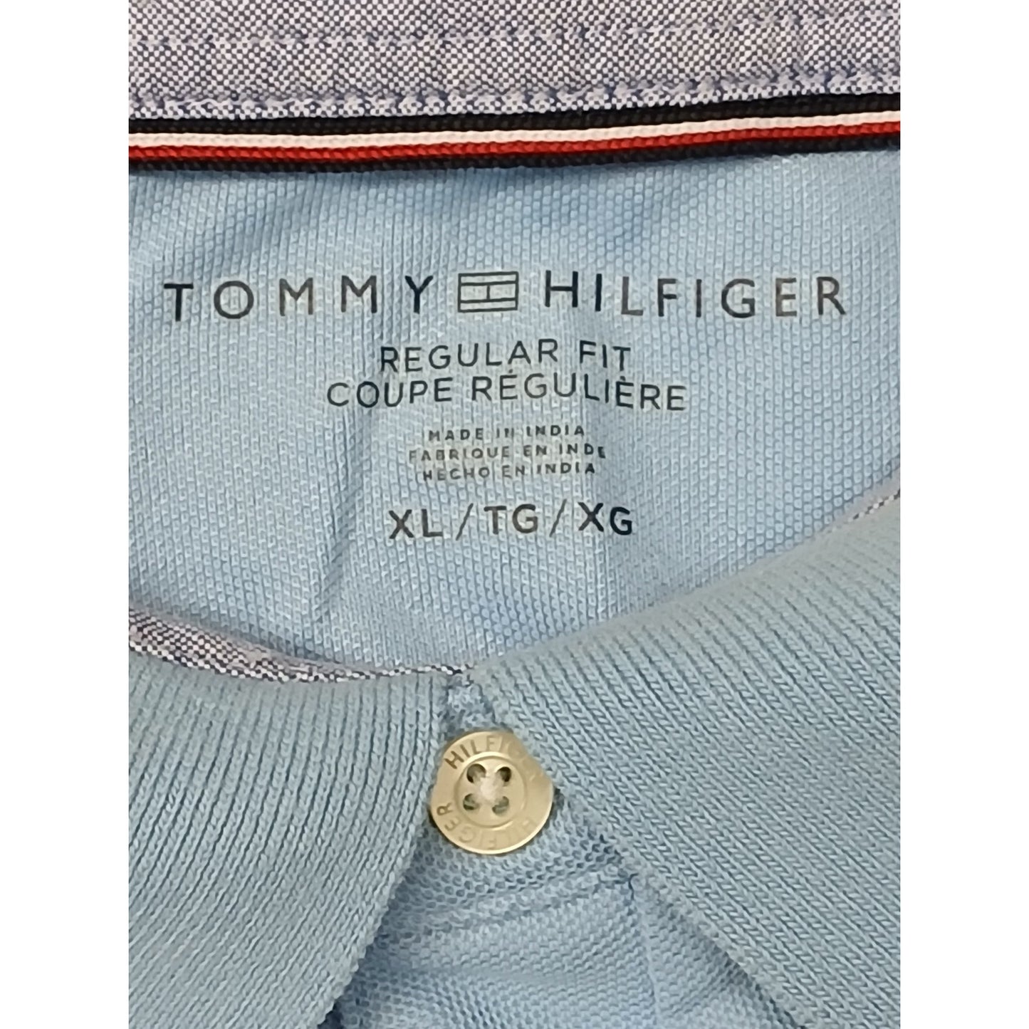 Tommy Hilfiger (XL) Light Blue Short Sleeve Polo Golf Shirt