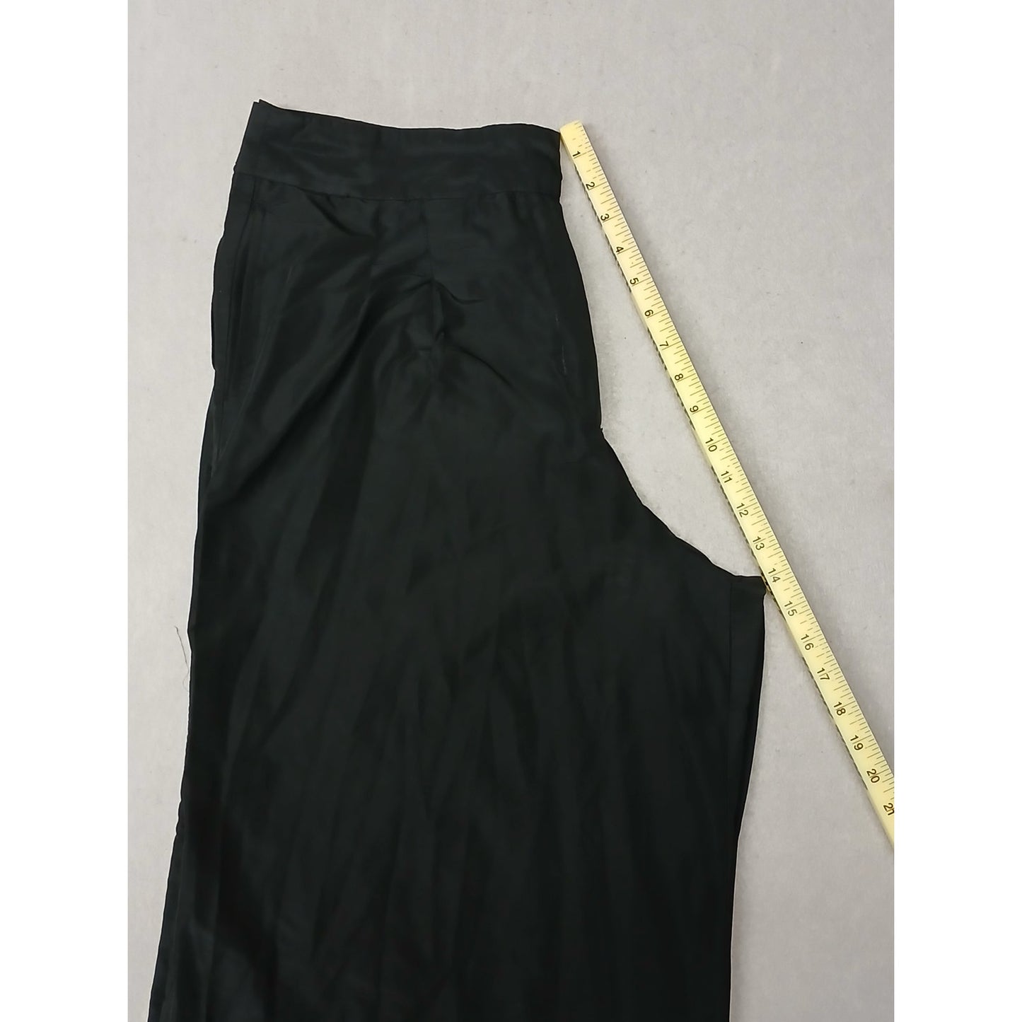 Zara (XL) Black High Waisted Parachute Synthetic Trousers
