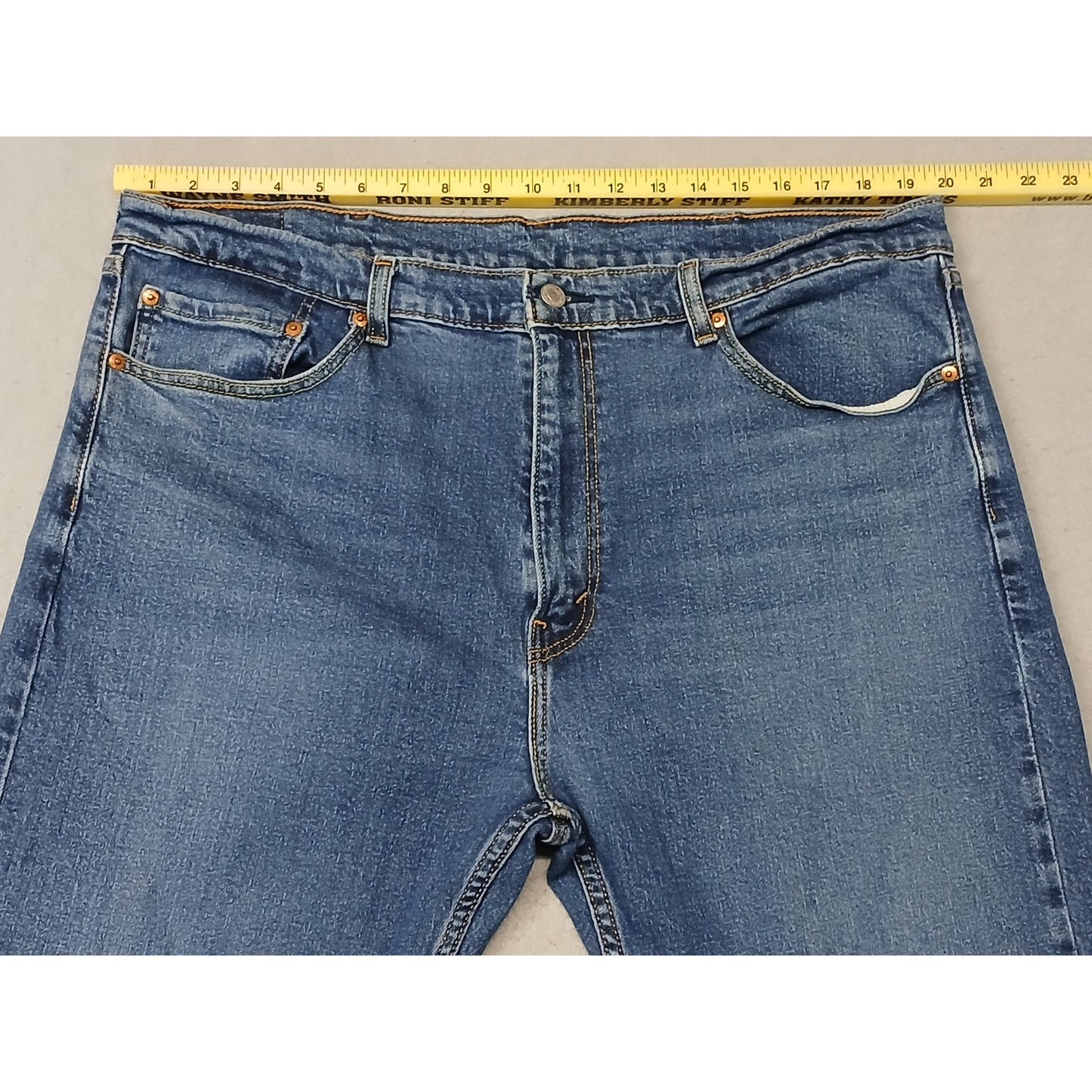 Levi's 505 (40x30) Men's Straight Leg Blue Denim Jeans