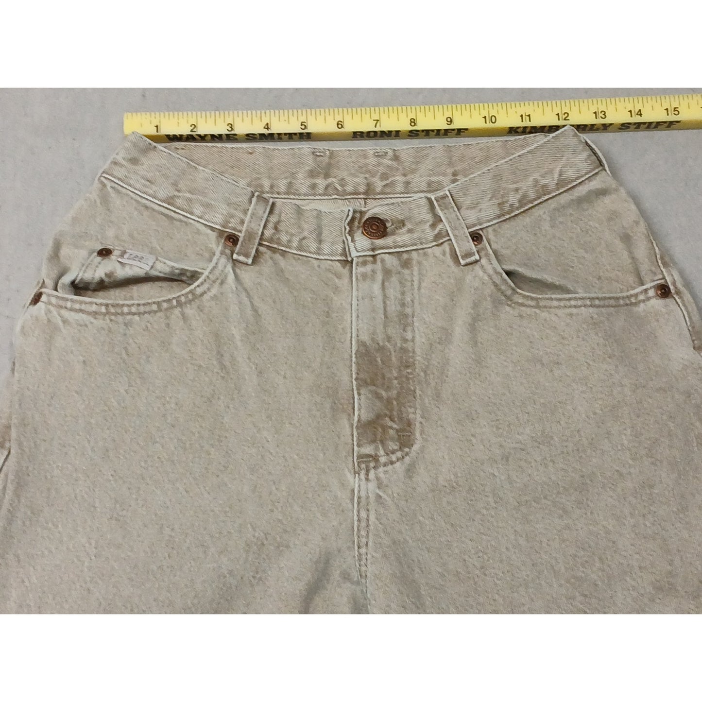 Lee (8L) Vintage High Rise Straight Tan Denim Jeans