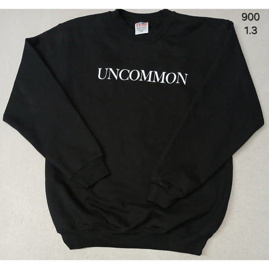 Bayside (Large) Adult's Black Crew Neck Pullover Sweatshirt