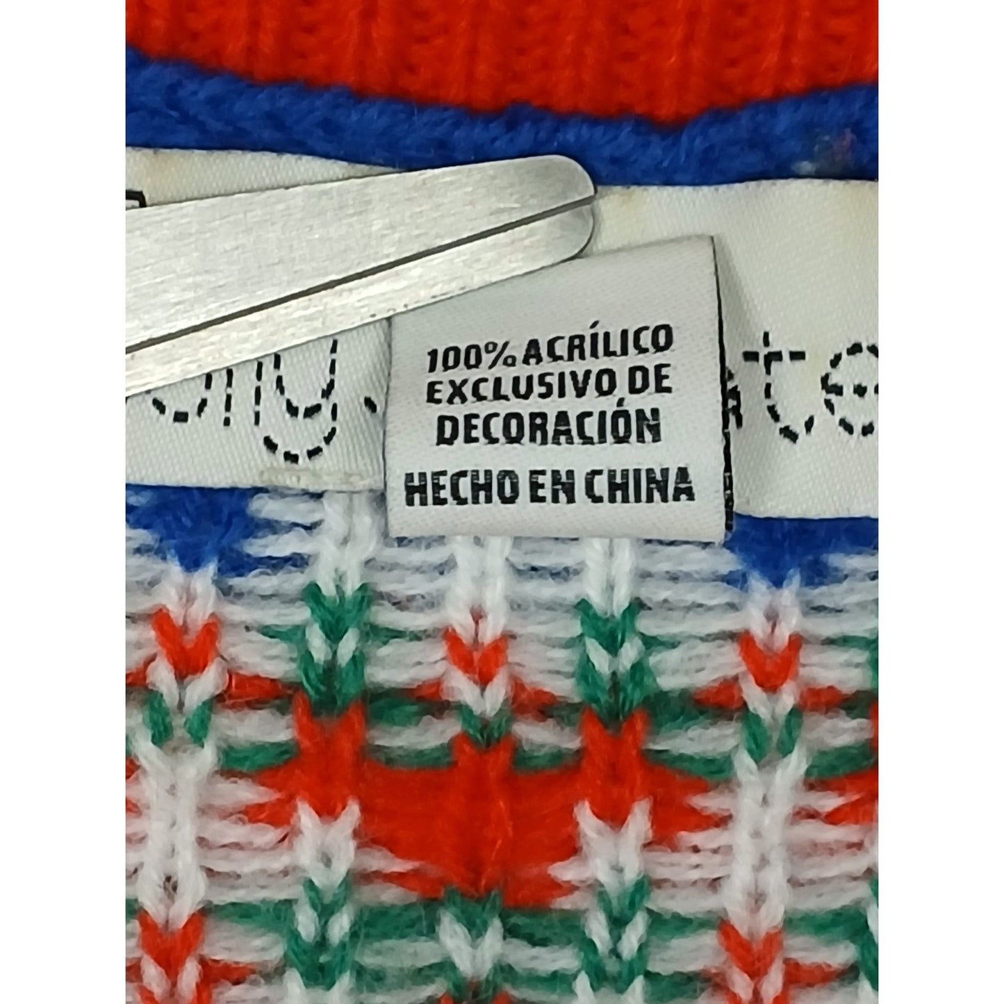 jolly sweaters (Large) Multicolor Crew Neck Knitted Ugly Sweater