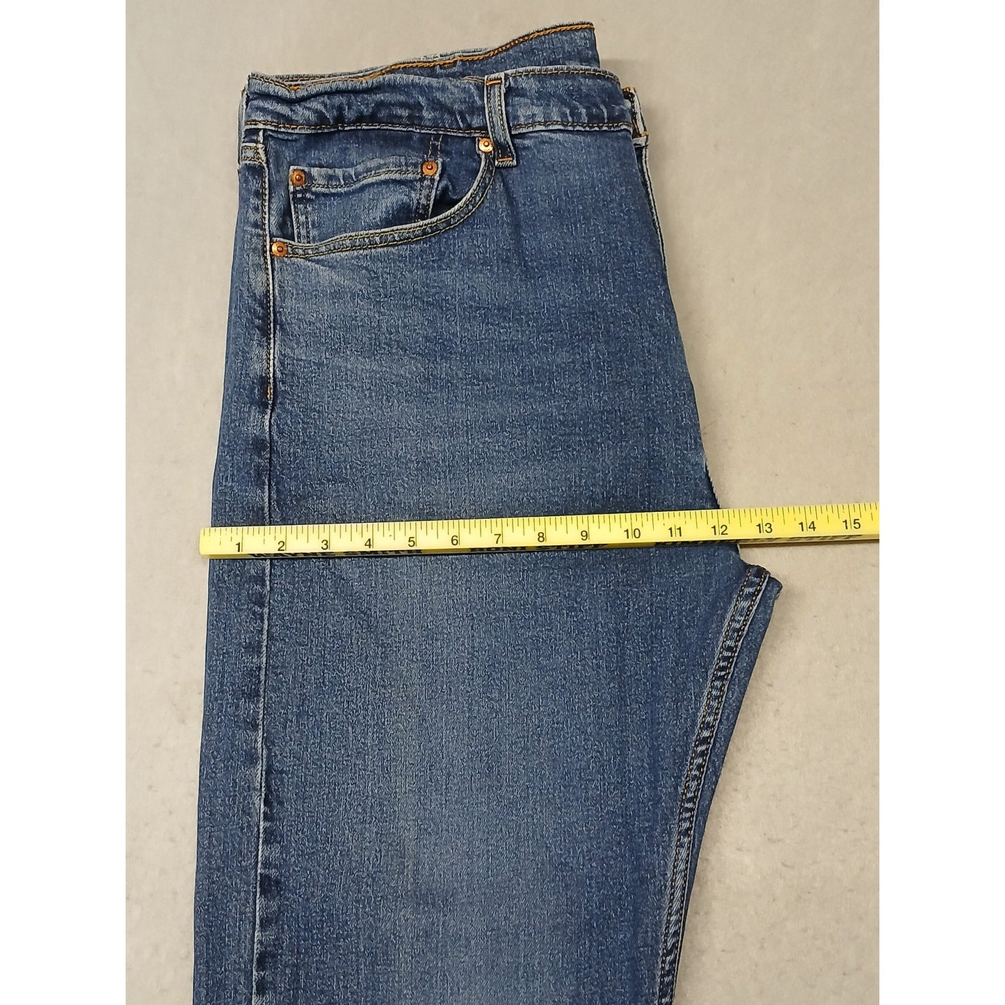 Levi's 505 (40x30) Men's Straight Leg Blue Denim Jeans