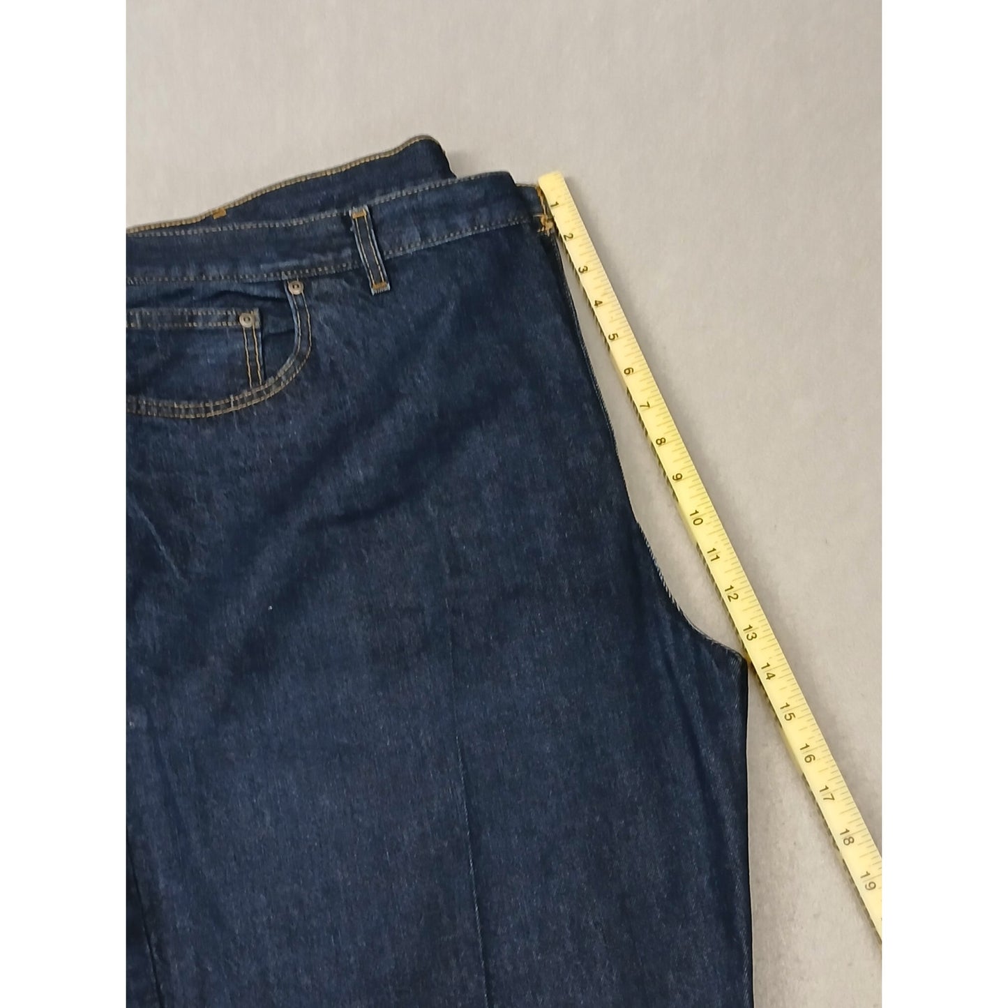 George (50x30) Men's Straight Leg Relaxed Blue Denim Jeans