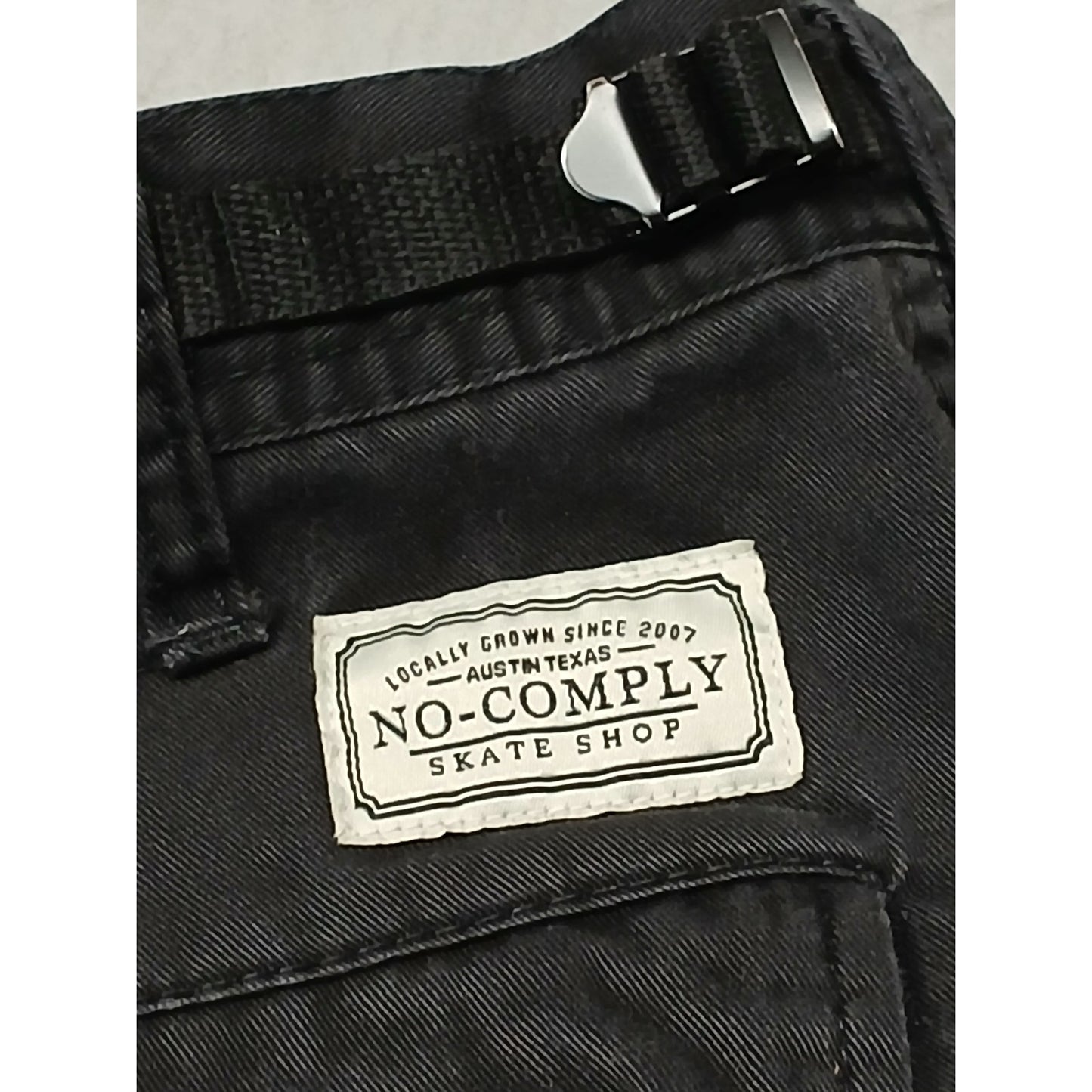 No-Comply (Medium R) Men's Black Skate Apparel Cargo Pants