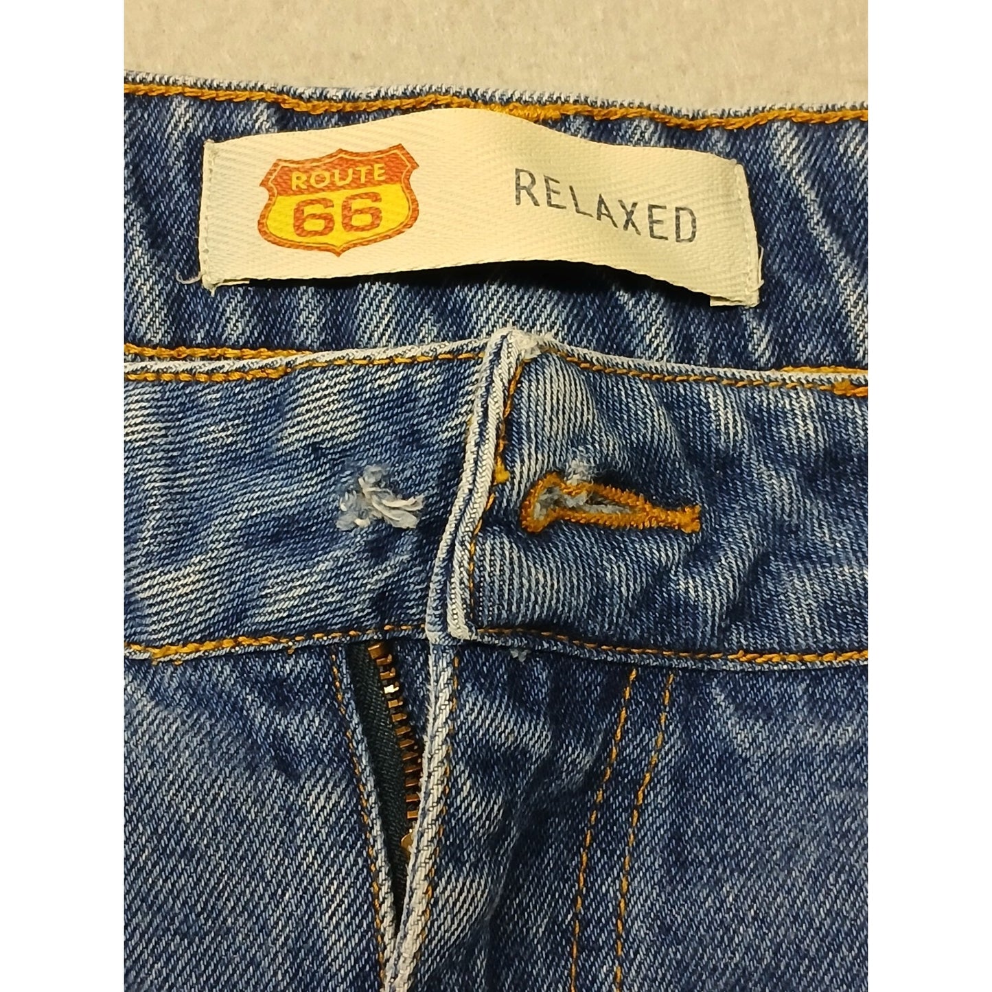 Route 66 (24S) Women's Relaxed Straight Fit Blue Denim Jeans