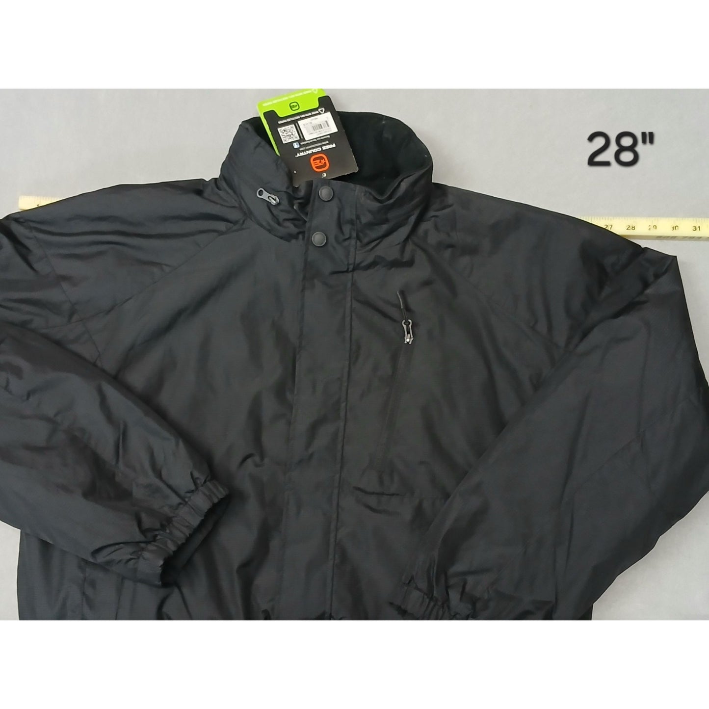 Free Country (Large) Men's Black Windbreaker Insulated Jacket