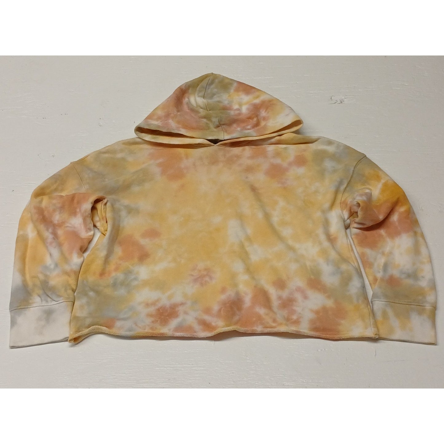 Old Navy (Large) Mutlicolor Tie Dye Crop Hoodie Pullover
