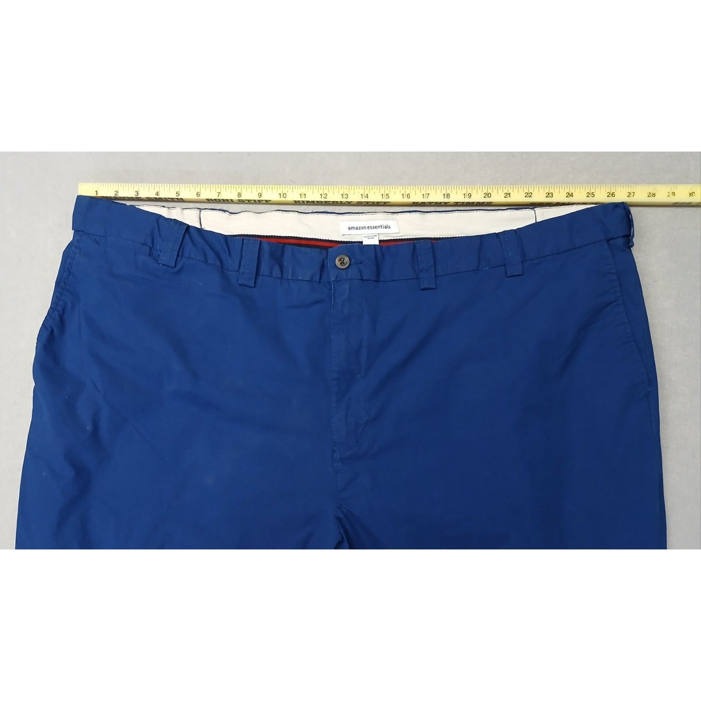 Amazon Essentials (58x30) Men's Blue Straight Dri-Fit Trousers
