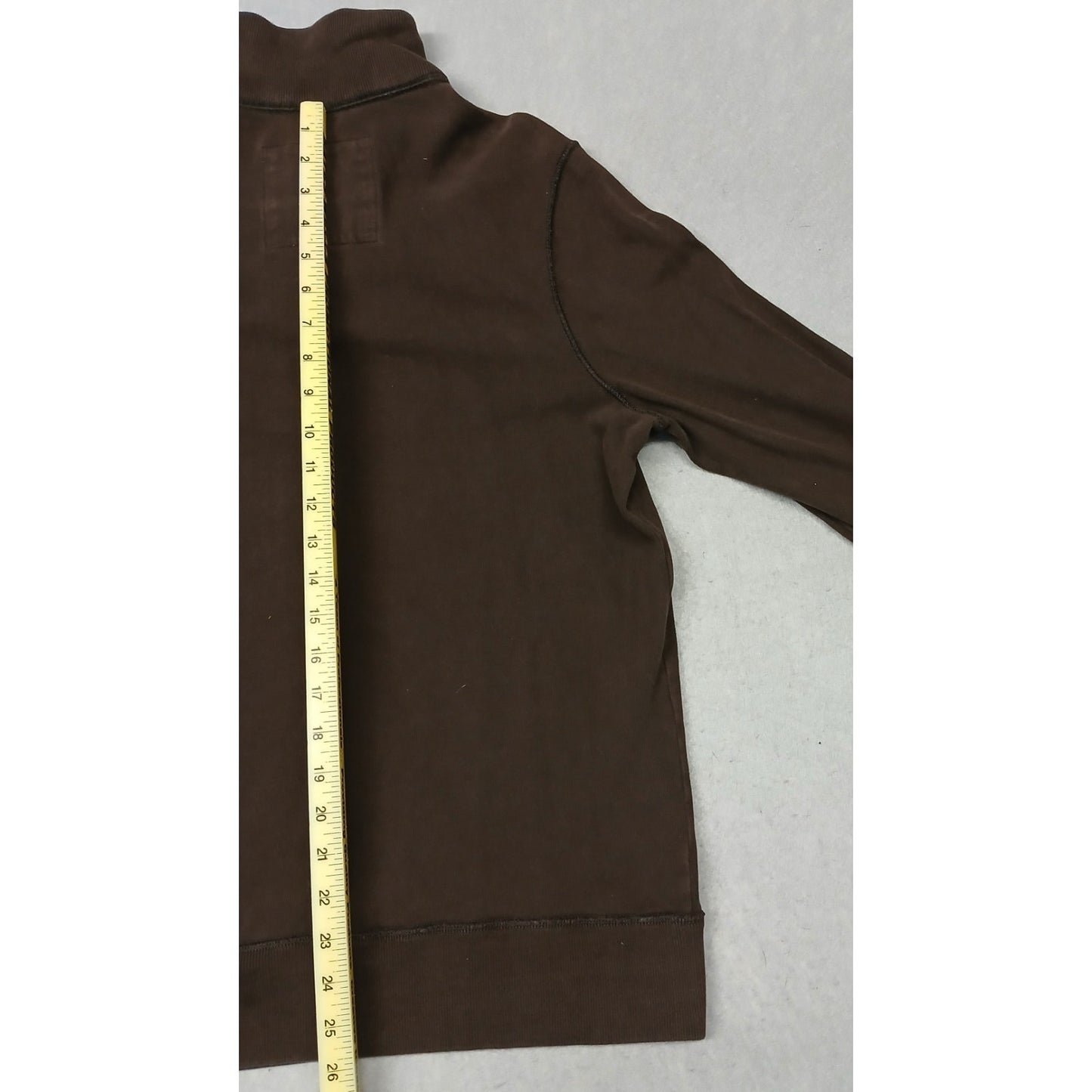 Hollister (Large) Men's Brown Long Sleeve Pullover High Neck Sweatshirt