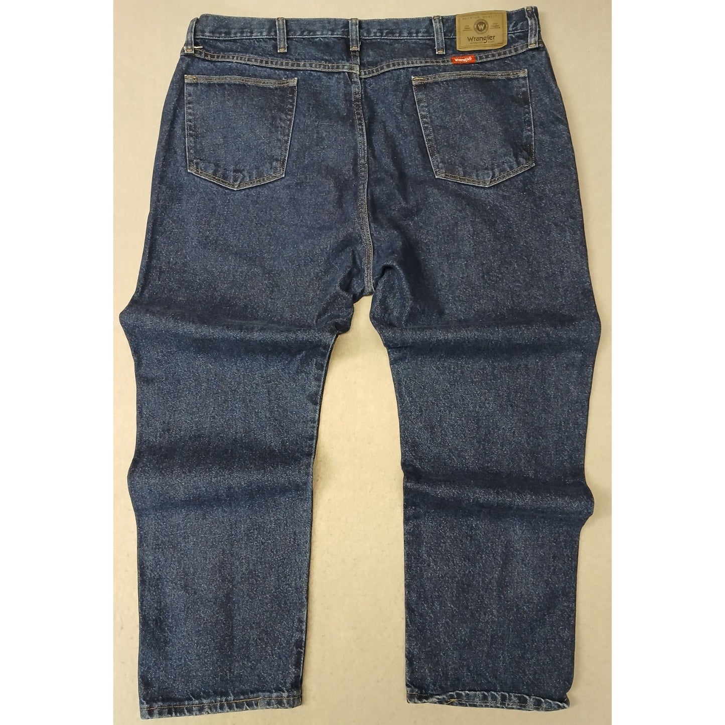 Wrangler (42x30) Men's Straight Leg Blue Denim Jeans