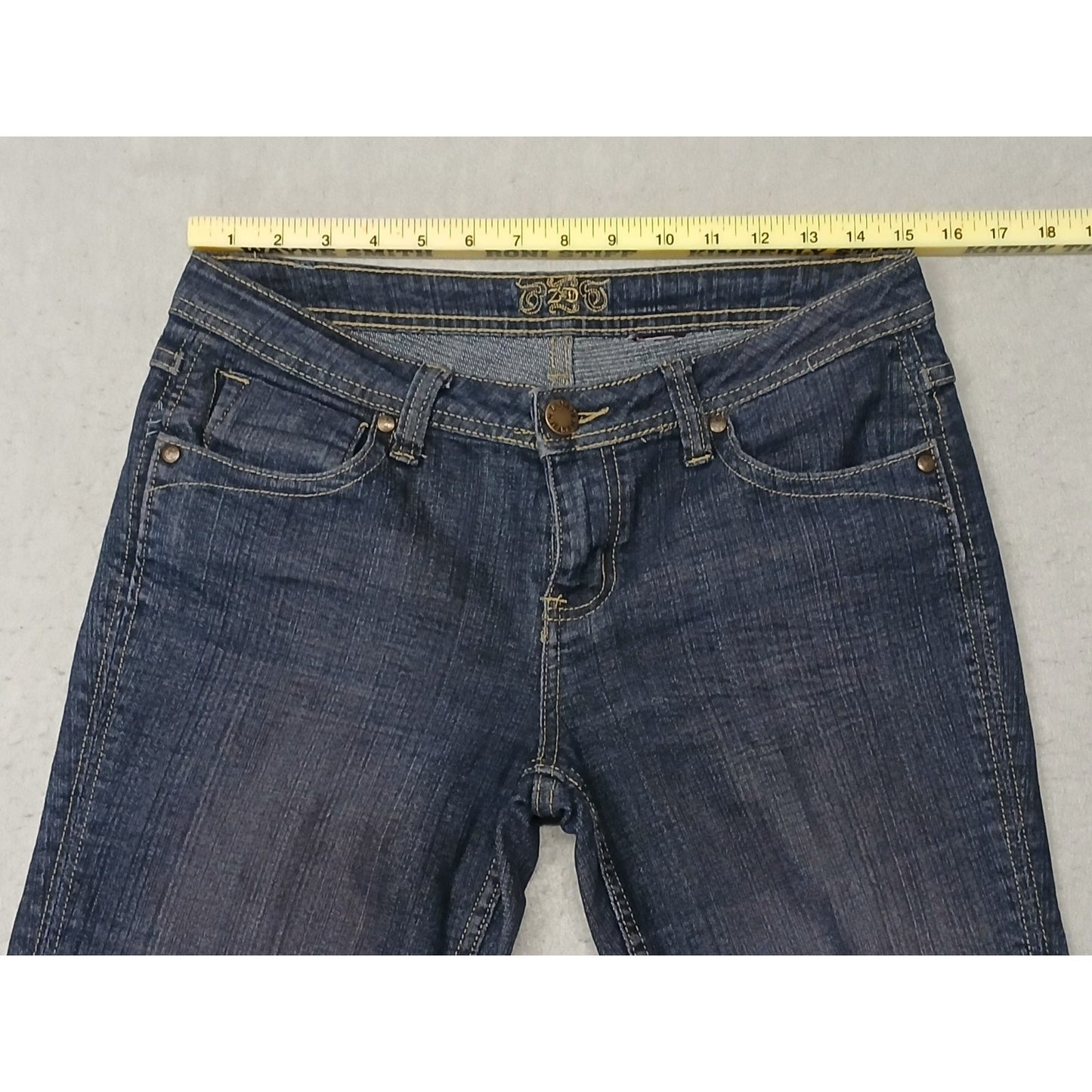 Zana Di (14) Y2K Women's Boot Cut Dark Blue Denim Jeans