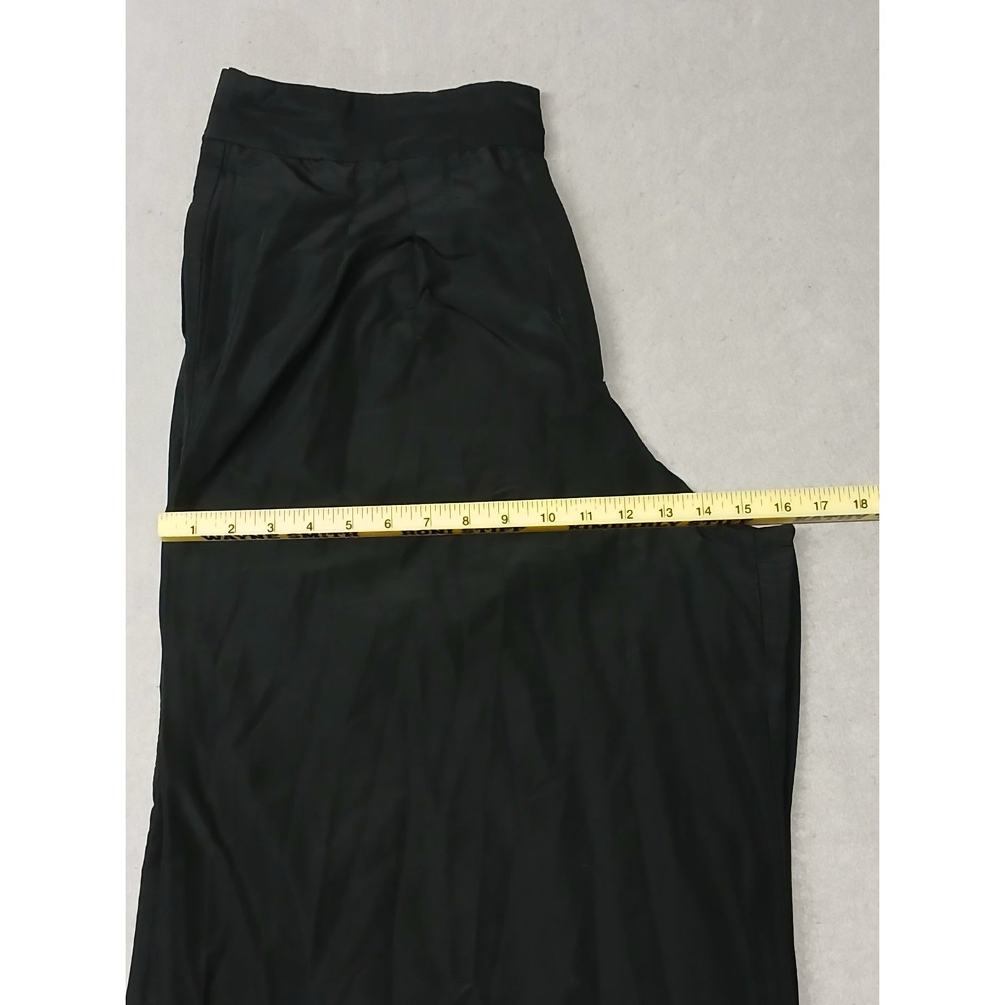Zara (XL) Black High Waisted Parachute Synthetic Trousers