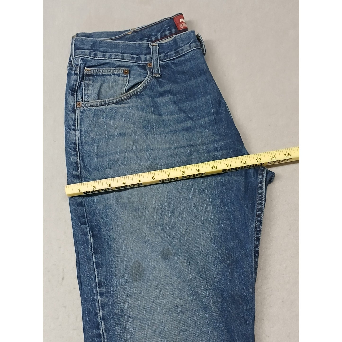 Arizona (38x32) Men's Straight Relaxed Blue Denim Jeans