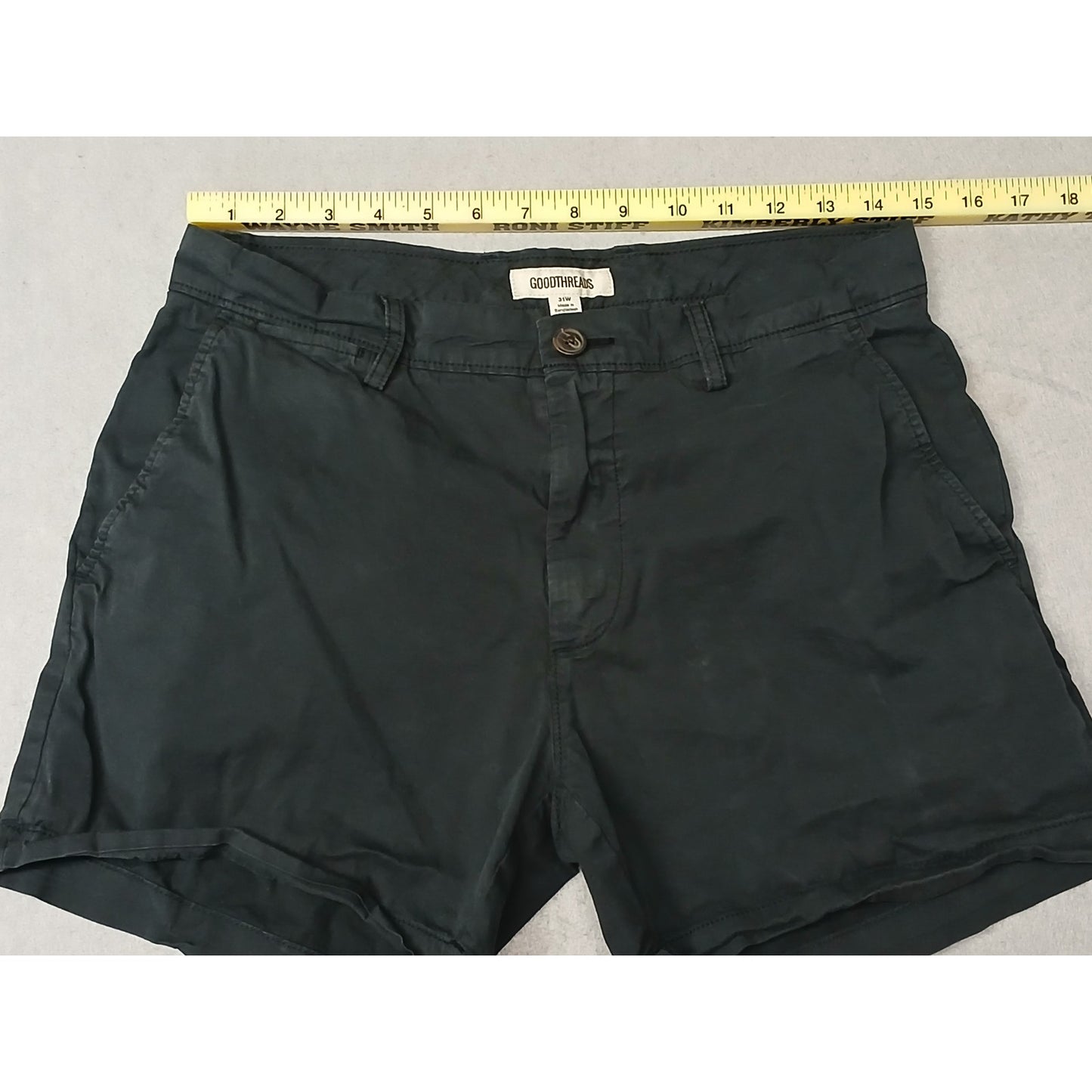 Goodthreads (31W) Black Khaki Casual Short Chino Shorts