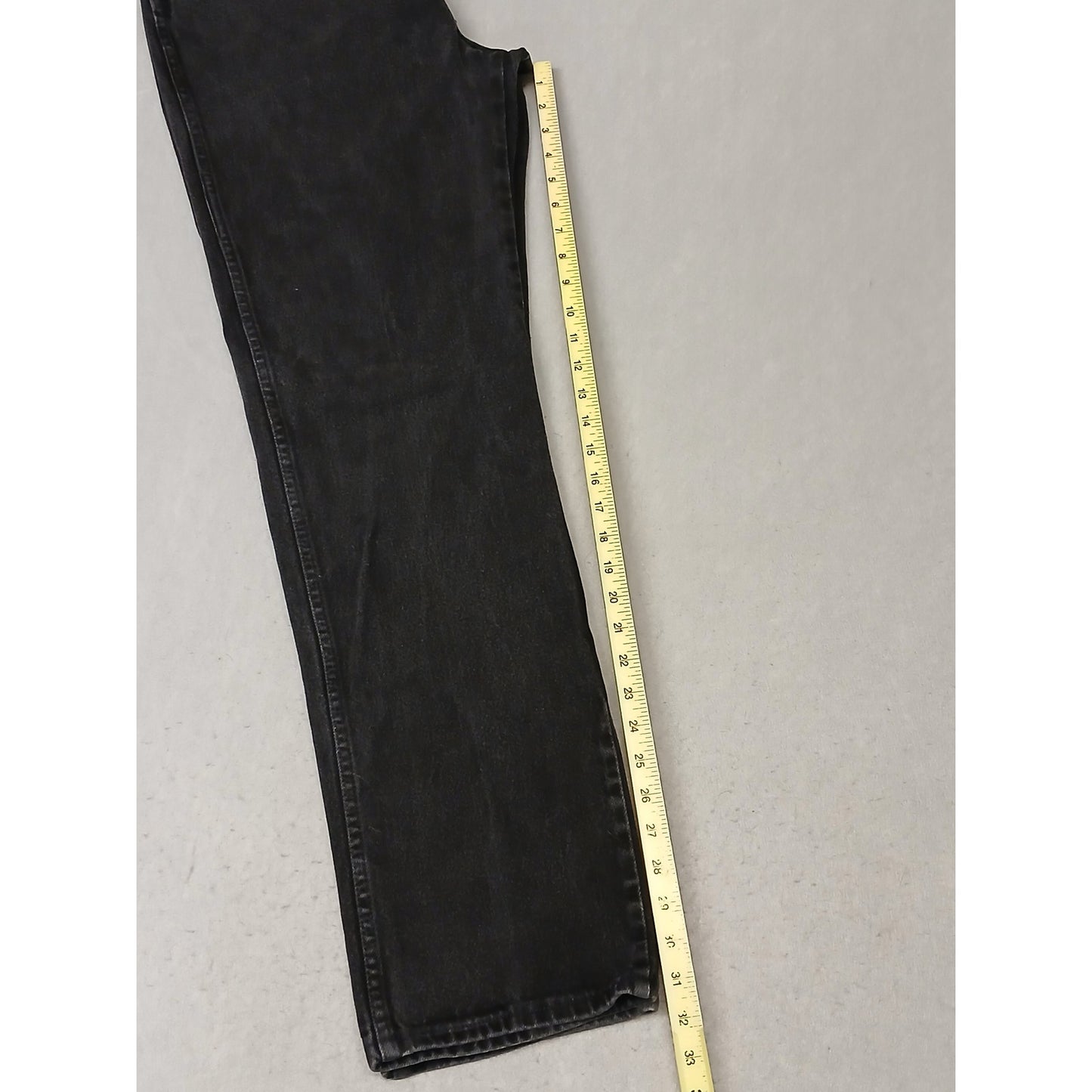 Wrangler (34x34) Mens Vintage Straight Leg Black Denim Jeans