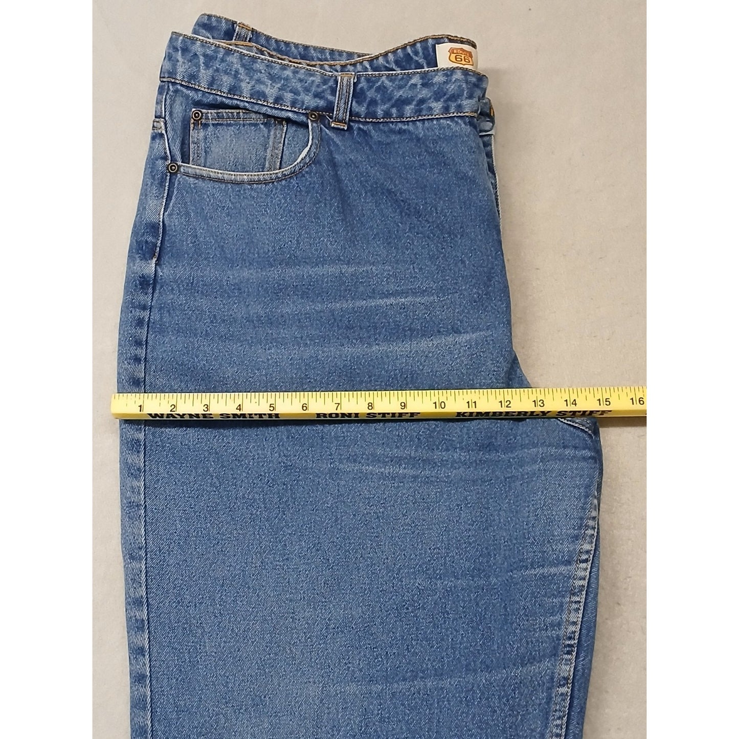 Route 66 (24S) Women's Relaxed Straight Fit Blue Denim Jeans