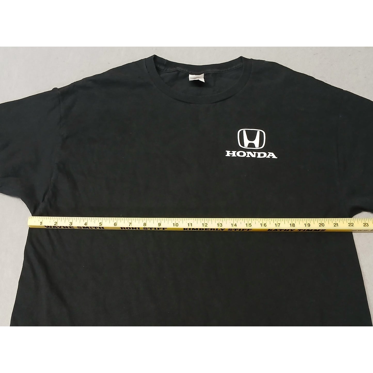 Hanes (XL) Black Honda Logo Short Sleeve Crew Neck Tee Shirt