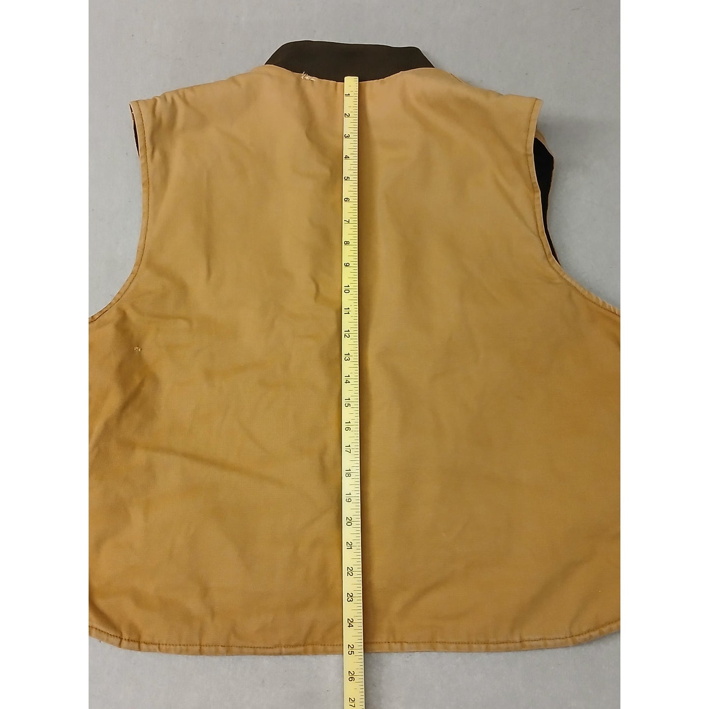 Carhartt (21x 25") Vintage Tan Arctic-Weight Duck Vest