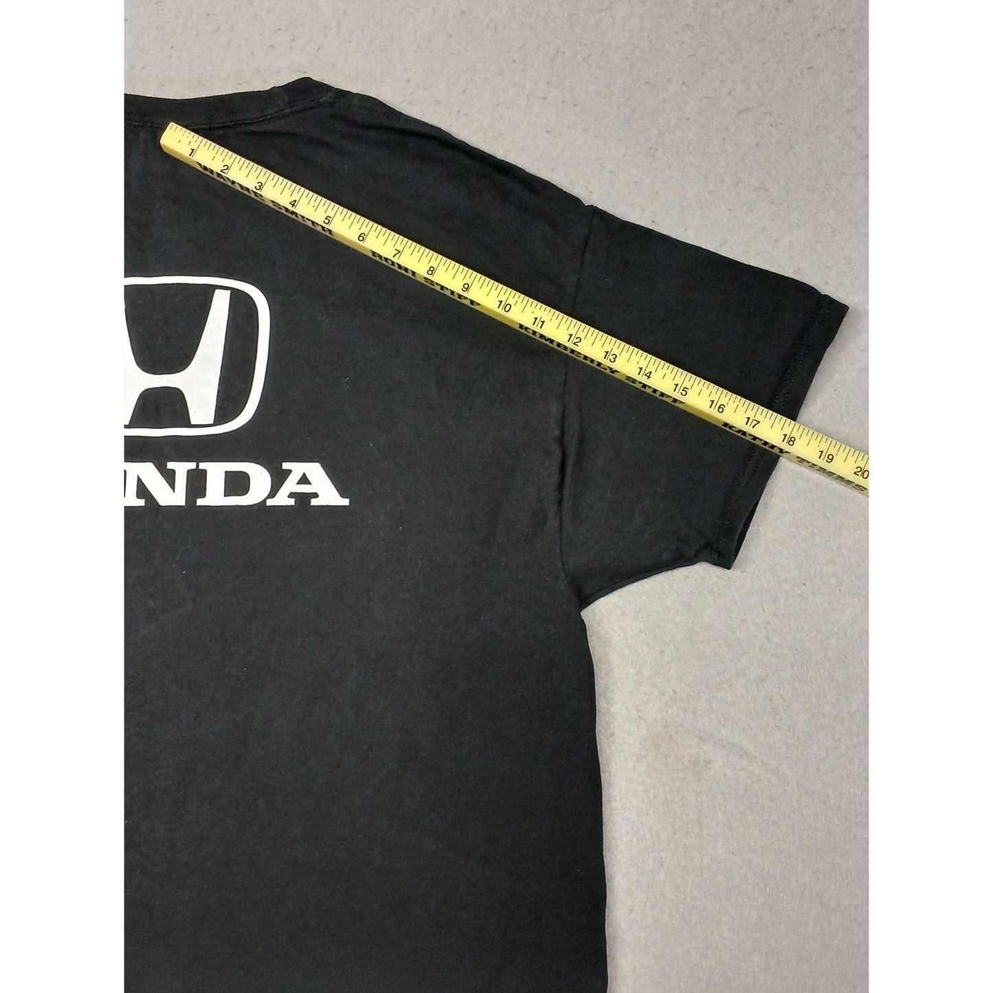 Hanes (XL) Black Honda Logo Short Sleeve Crew Neck Tee Shirt