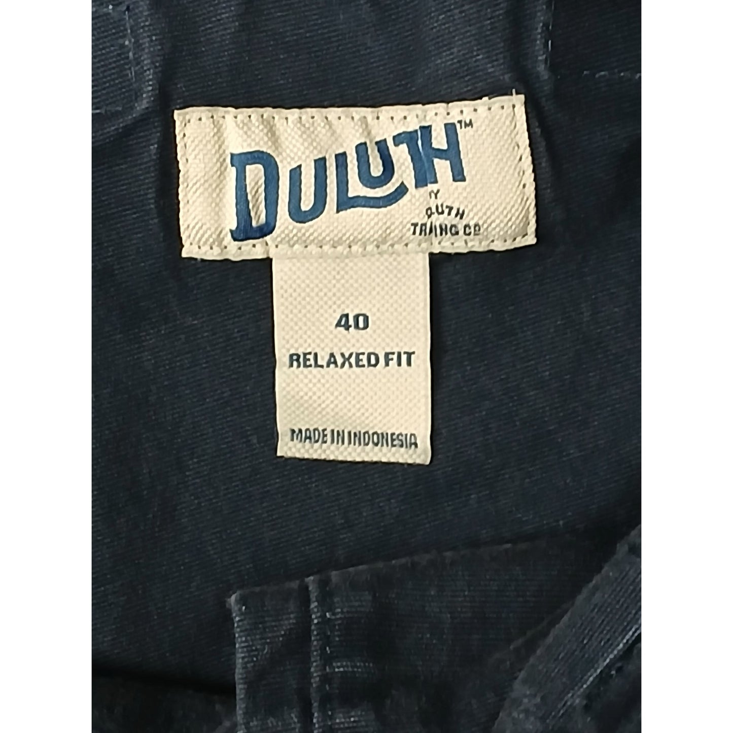Duluth (40) Blue Cargo Style Flex Fire Hose Khaki Shorts