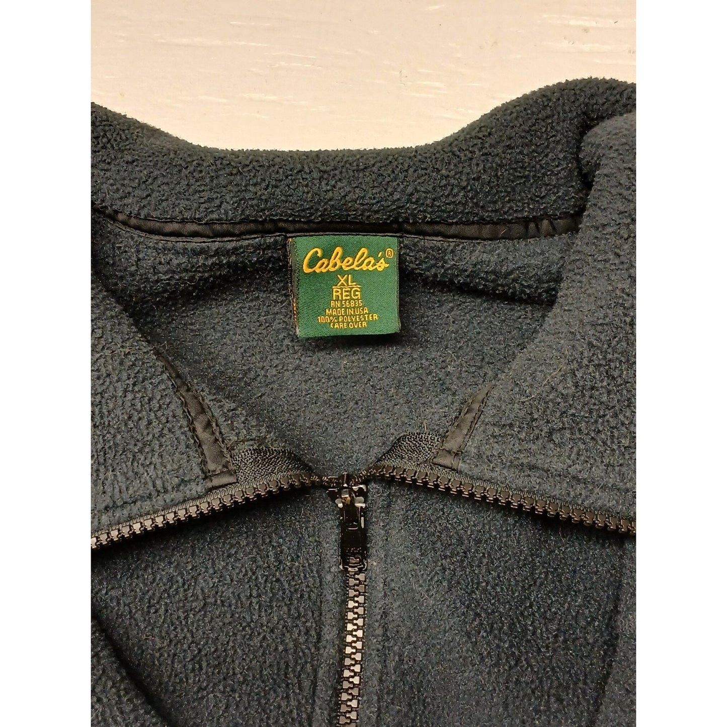 Cabelas (XL) Men's Blue Business Full Zip Fleece Jacket
