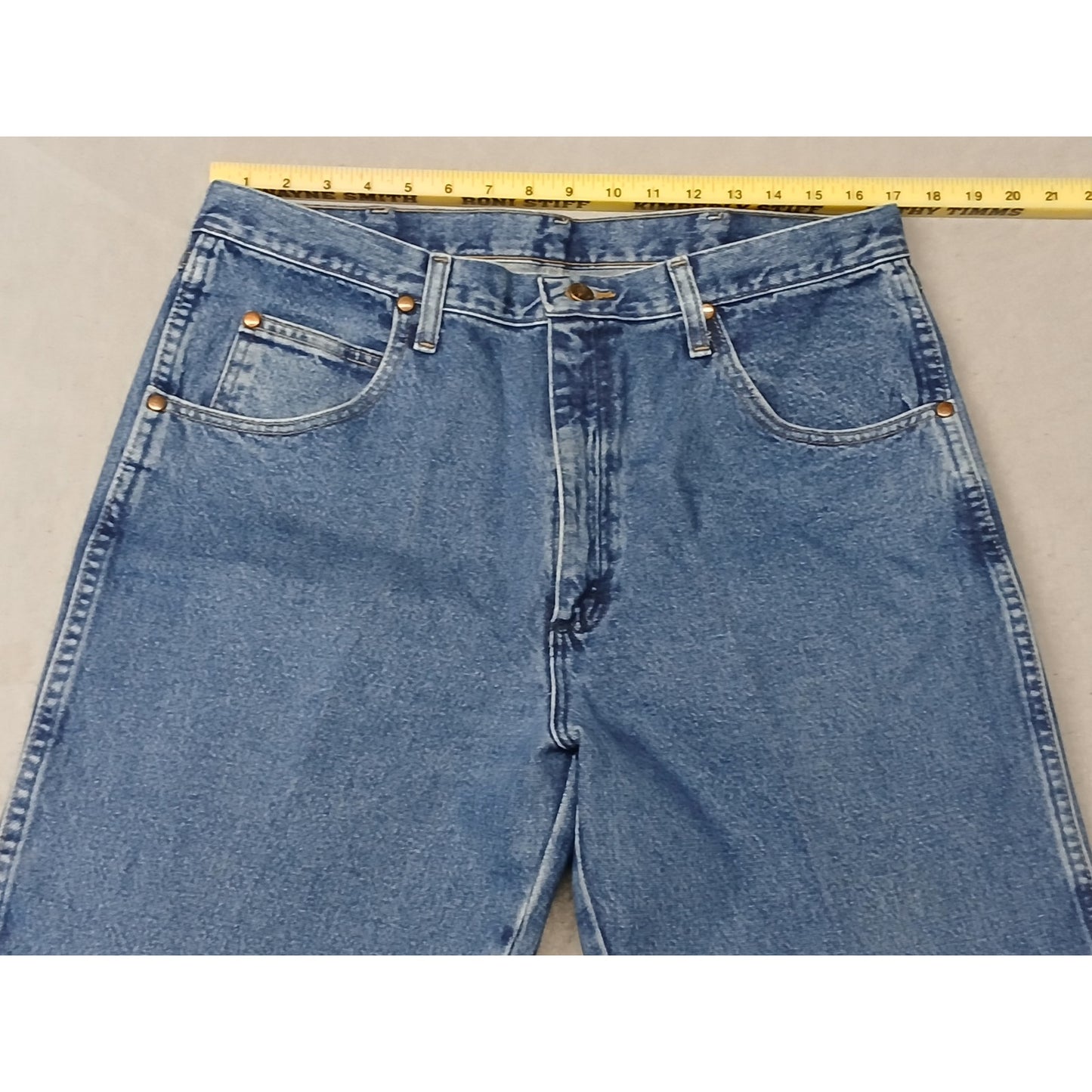Wrangler (36x38) Cowboy Cut Straight Leg Blue Denim Jeans