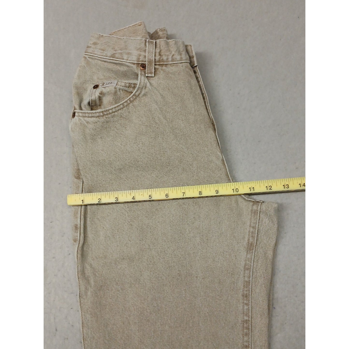 Lee (8L) Vintage High Rise Straight Tan Denim Jeans