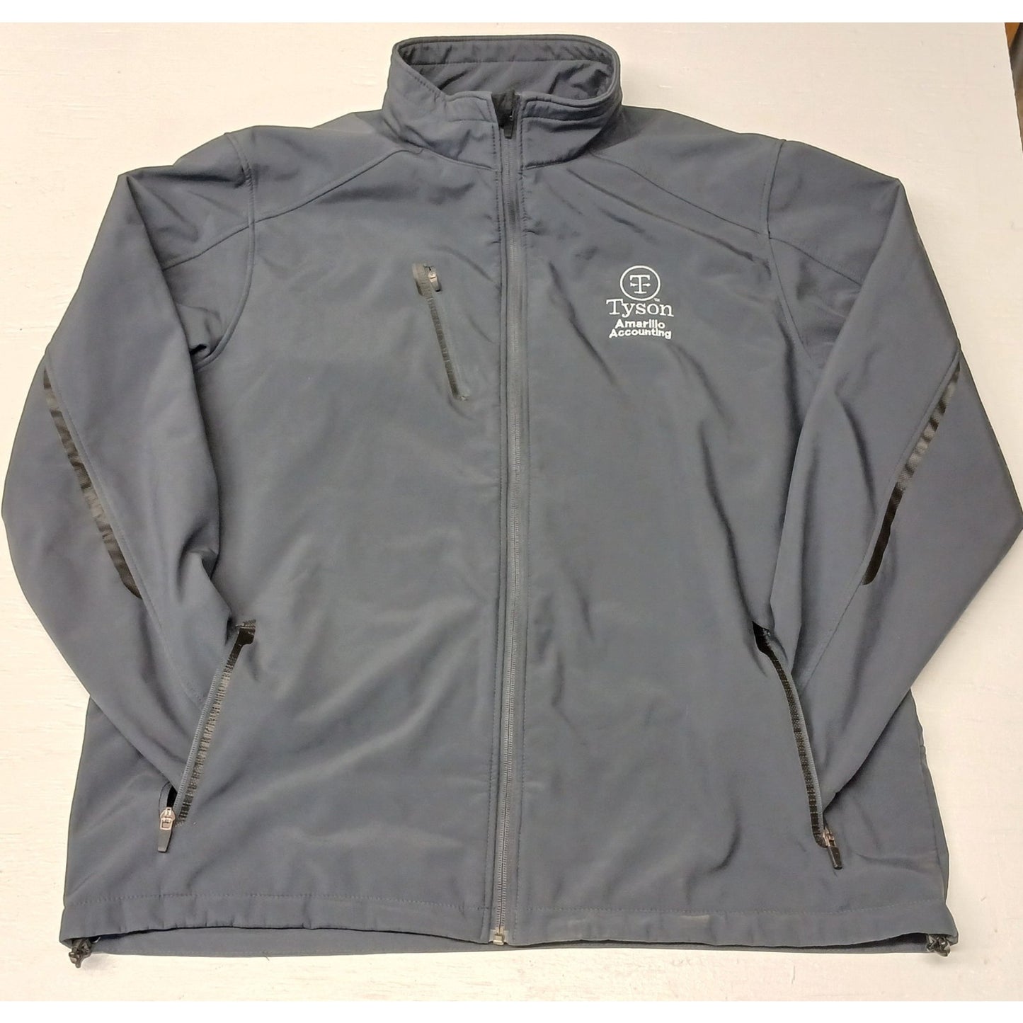 Port Authority (2XL) Gray Polyester Zip Fleece Jacket